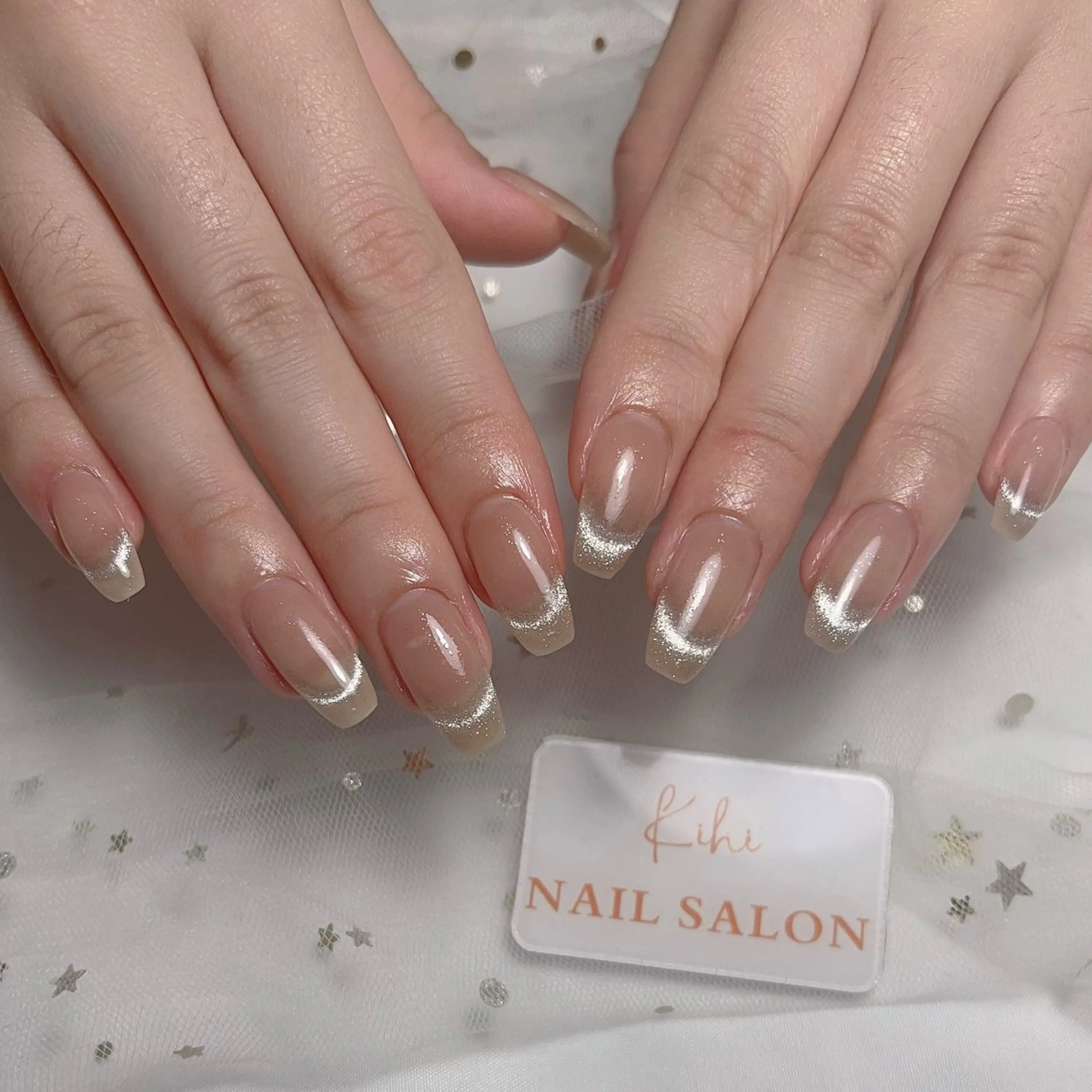 ネイル アートネイル フレンチネイル ジェルネイル グラデーション 韓国ネイル ハンドネイル 💕鈴木ユリ パラジェル/オフ無料のネイルデザイン