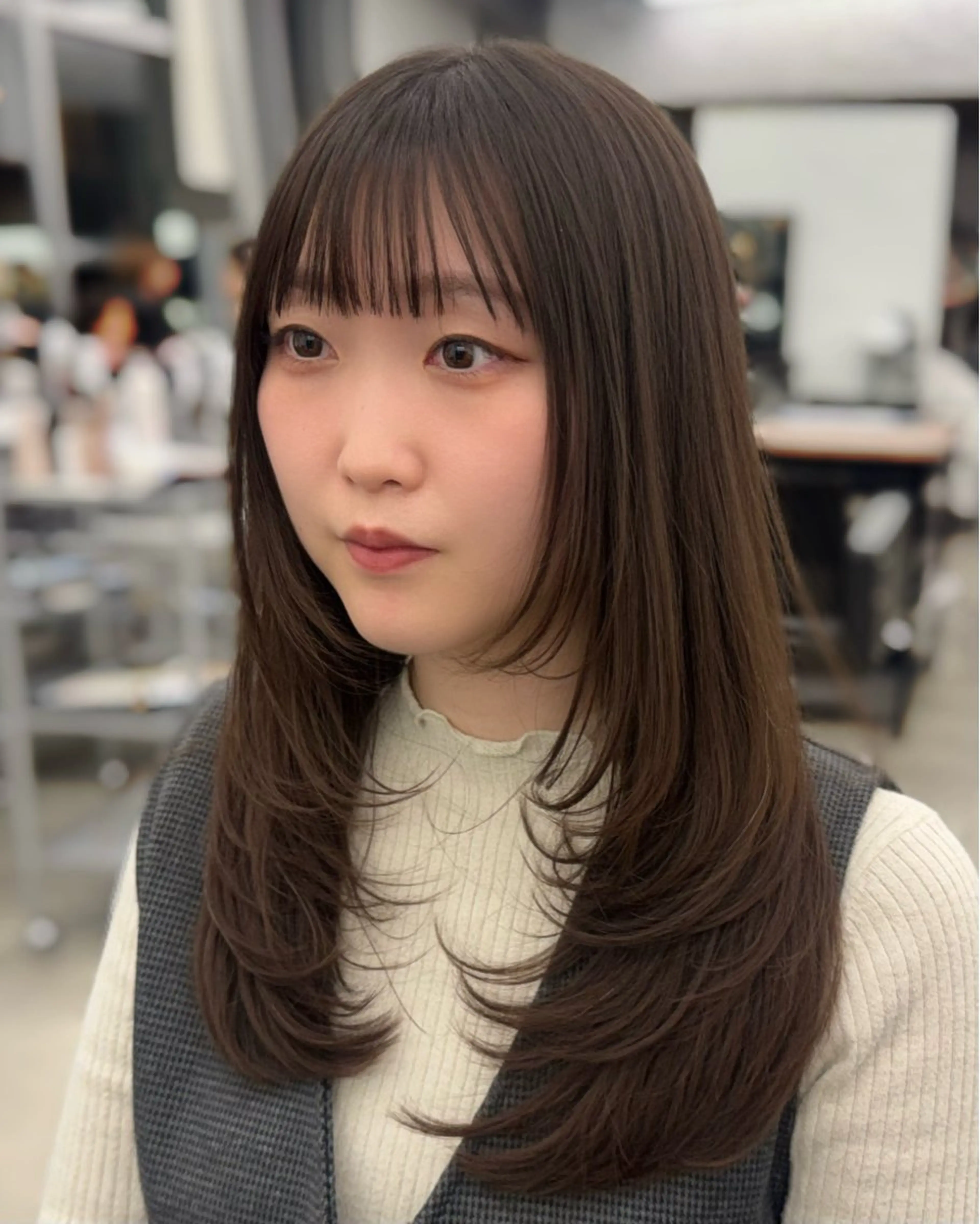 ロング カラー ベージュカラー レイヤーカット カット ヘアカラー トリートメント レイヤー🩰顔まわり /透明感/kanaのヘアスタイル