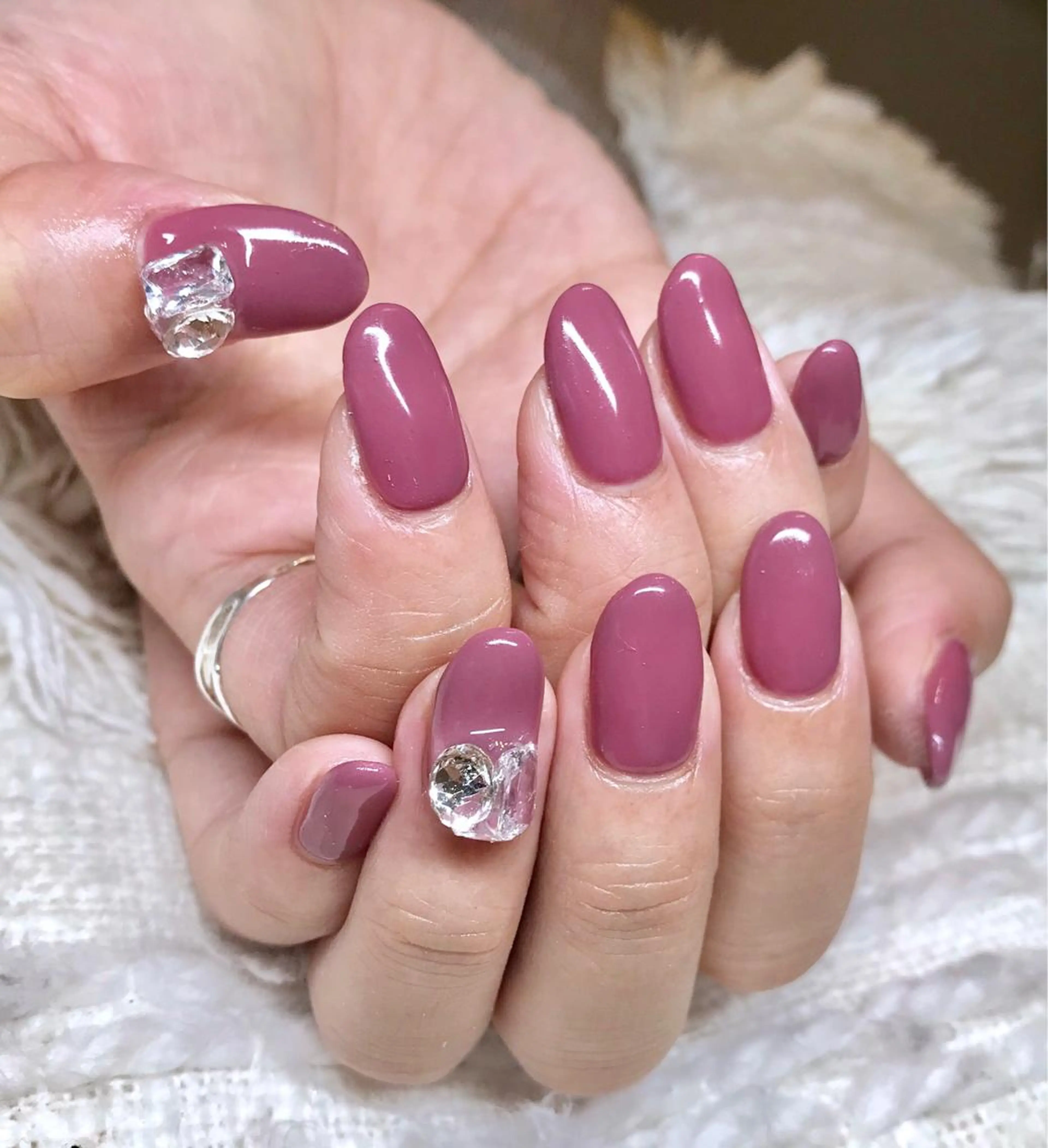 ショート カラー ネイル ハンドネイル ハンドケア nail&eye Aoのマツエク・マツパデザイン