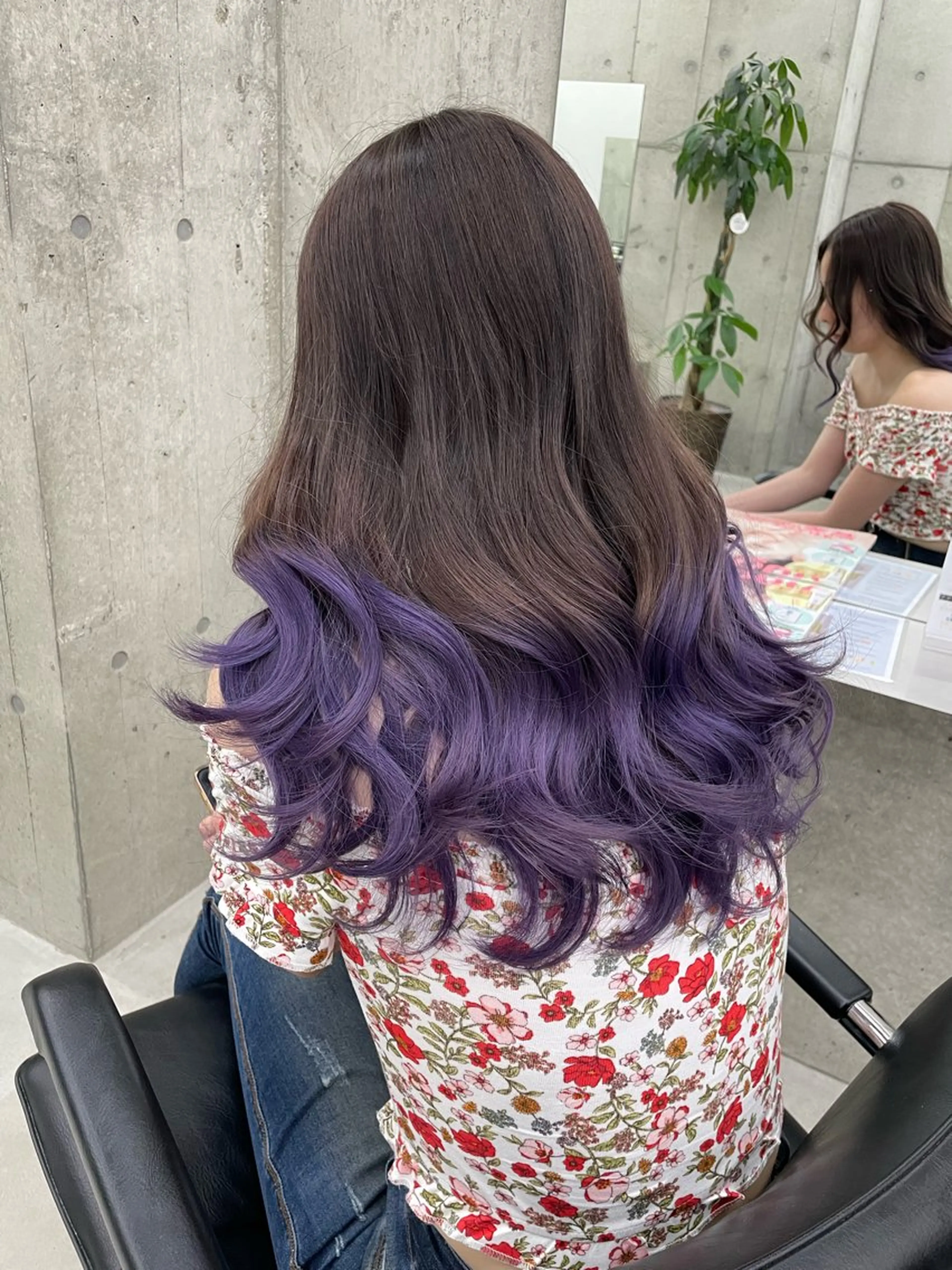 カラー ブリーチ グラデーションカラー ハイトーンカラー ヘアカラー 田中 莉香のヘアスタイル