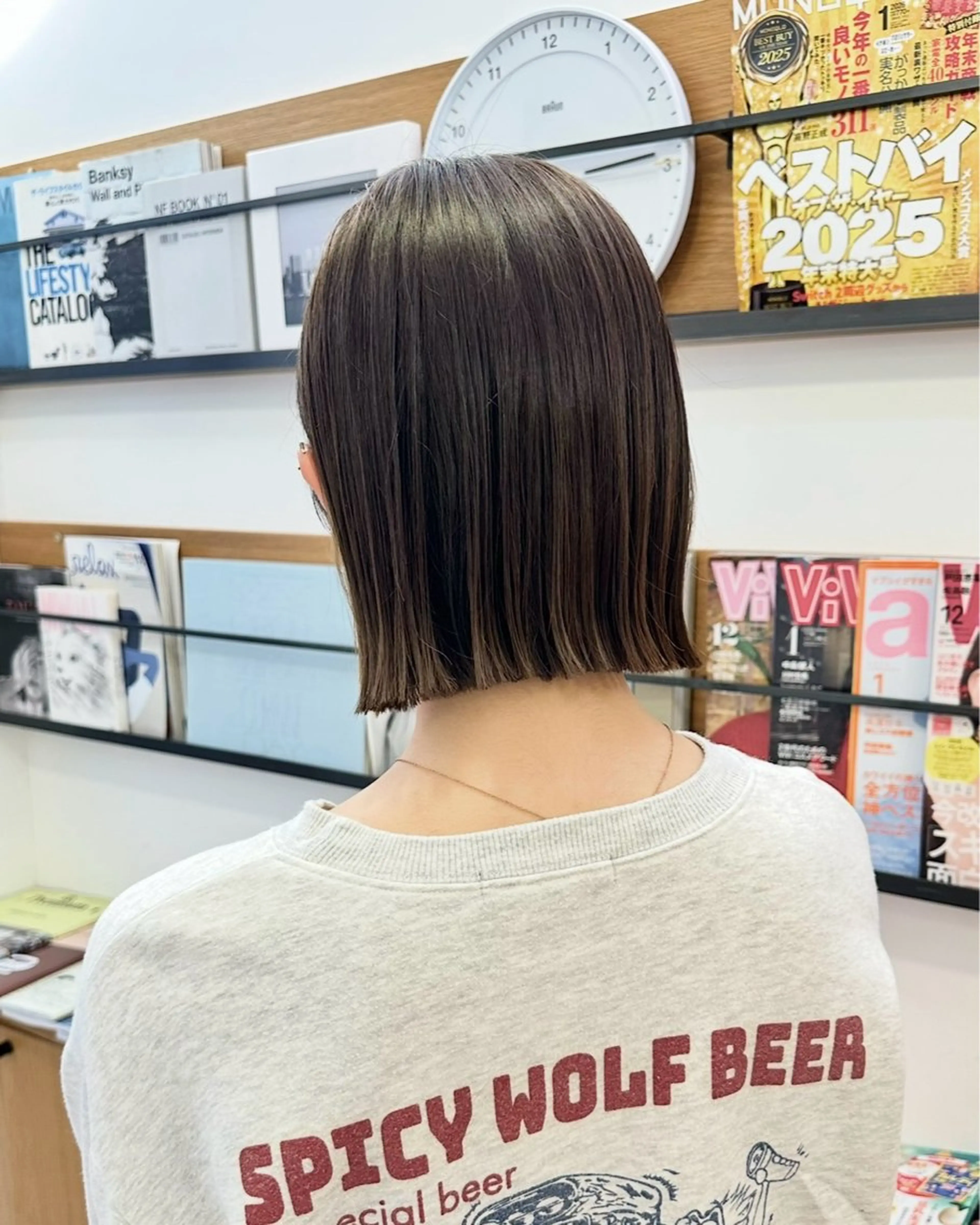 ショート カラー ボブ カット トリートメント リンダ所属・ボブ/ブリーチ /顔周り/すずきのヘアスタイル