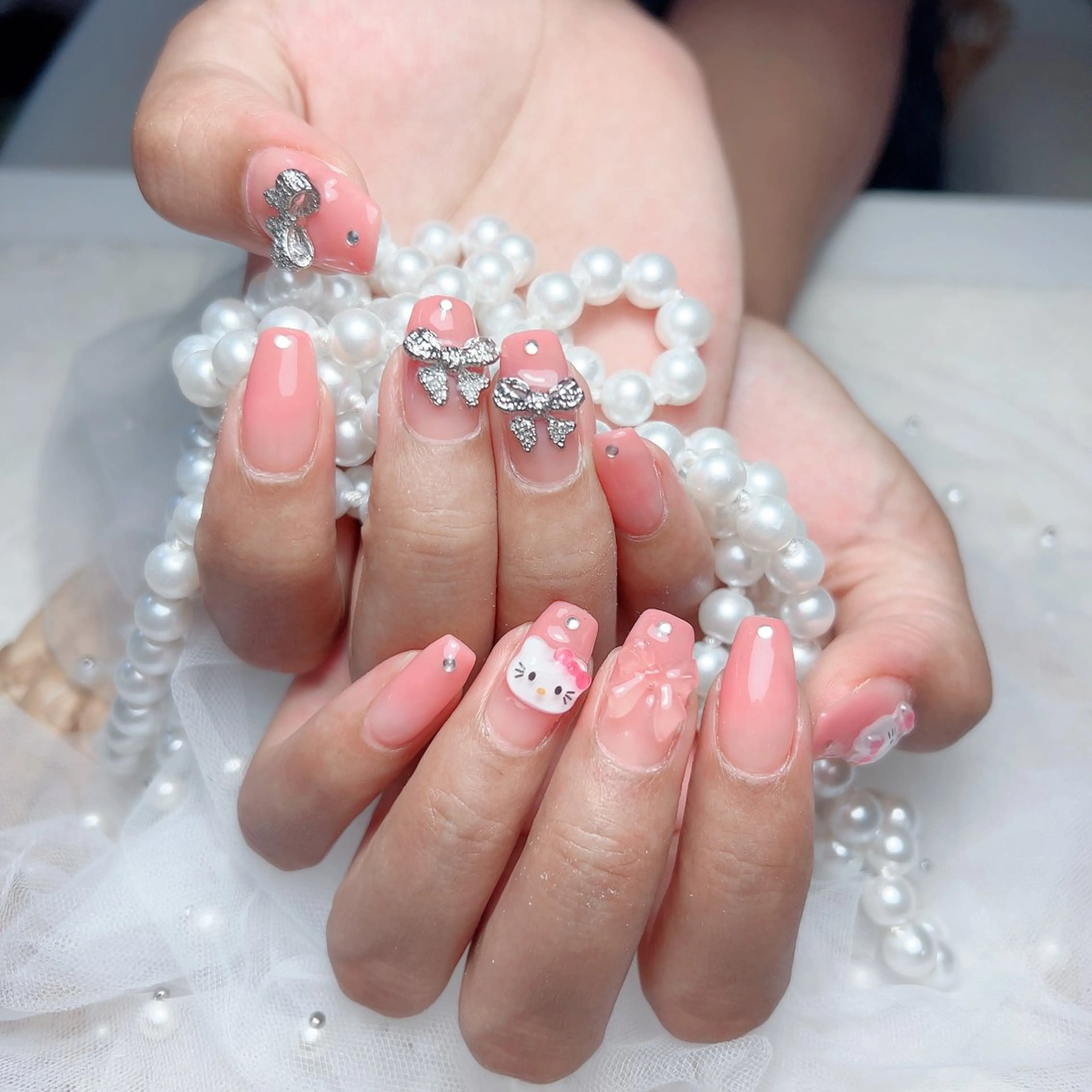 ネイル ハンドネイル M🌷nail 長さだし専門店のネイルデザイン