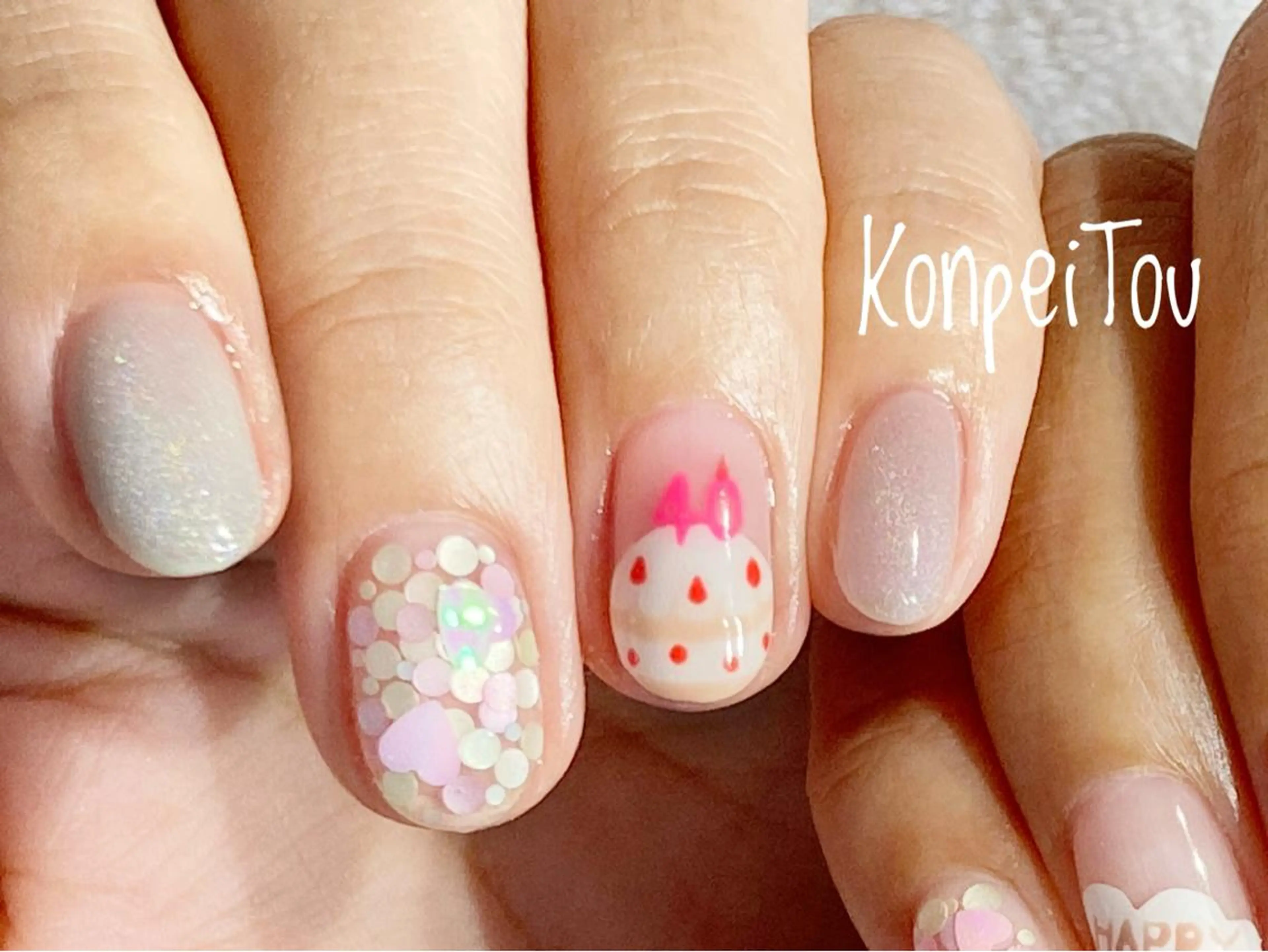 ネイル ハンドネイル おうちのネイルサロン　konpeiTou〜こんぺいとう〜所属・おうちのネイルサロン KonpeiTouのネイルデザイン