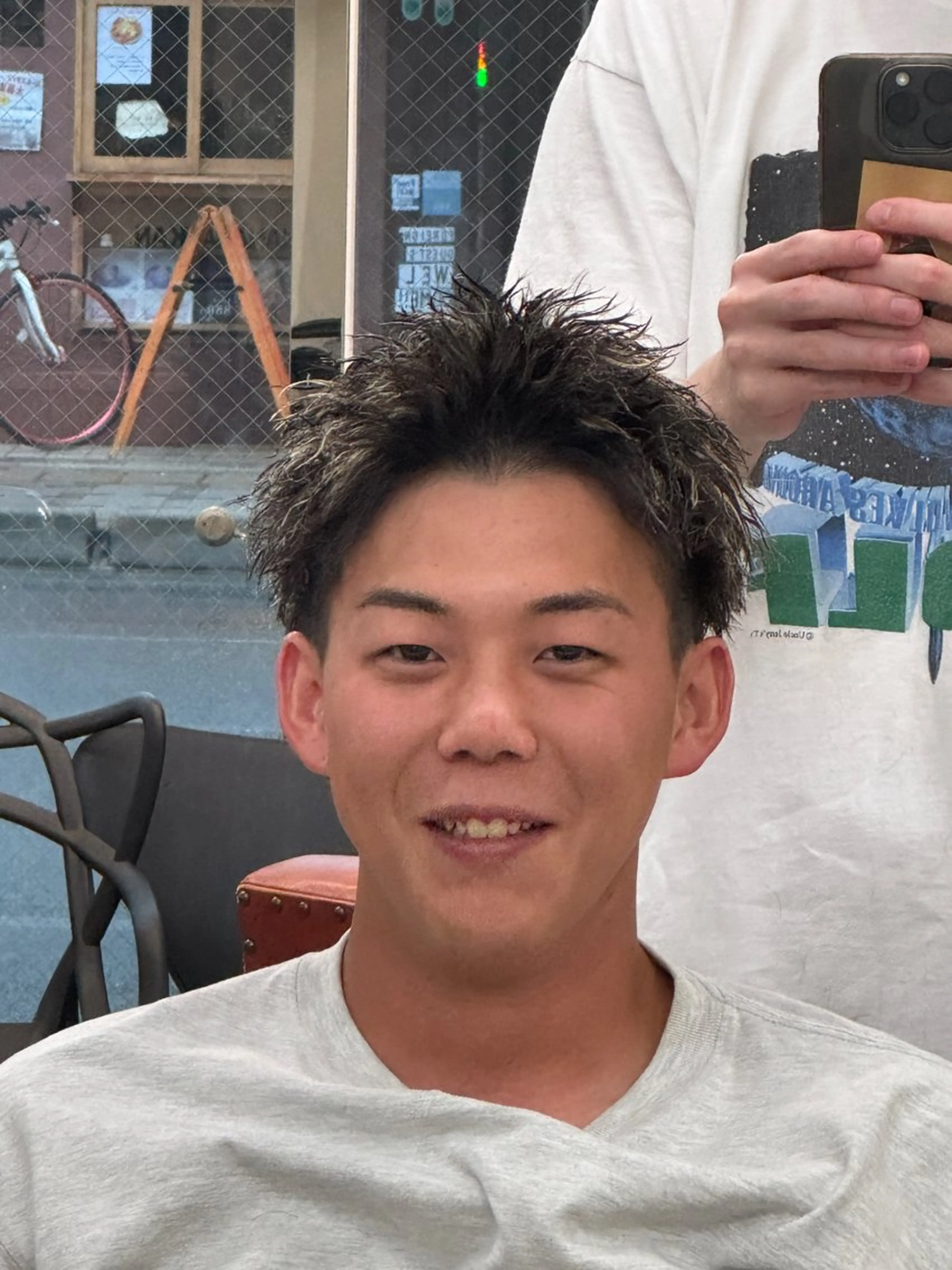 ショート メンズ カット パーマ／京都駅 ／メンズ/藤井　翔のヘアスタイル