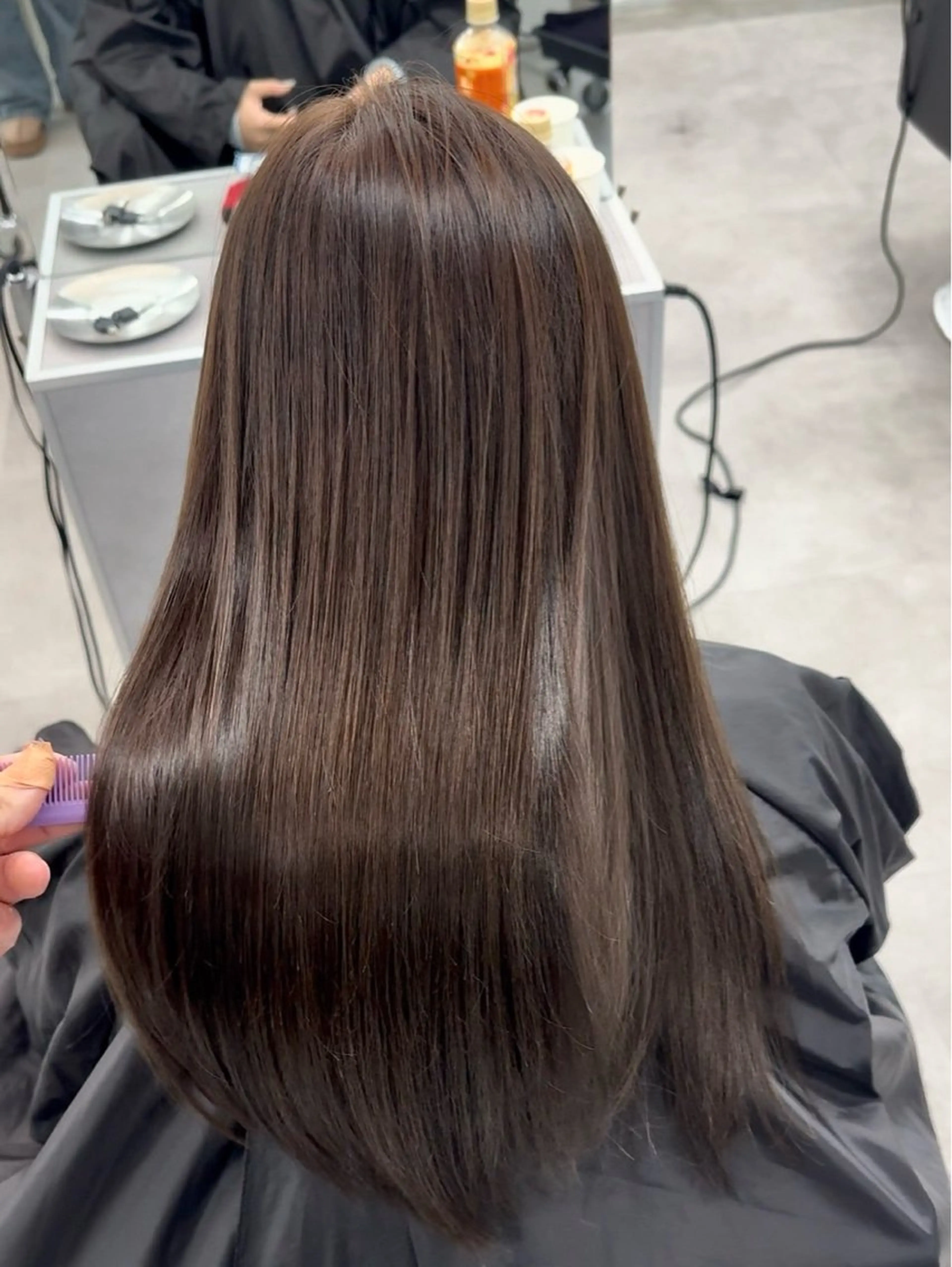 ロング 縮毛矯正 トリートメント 🌟髪質改善と艶 ✨相場つかさのヘアスタイル