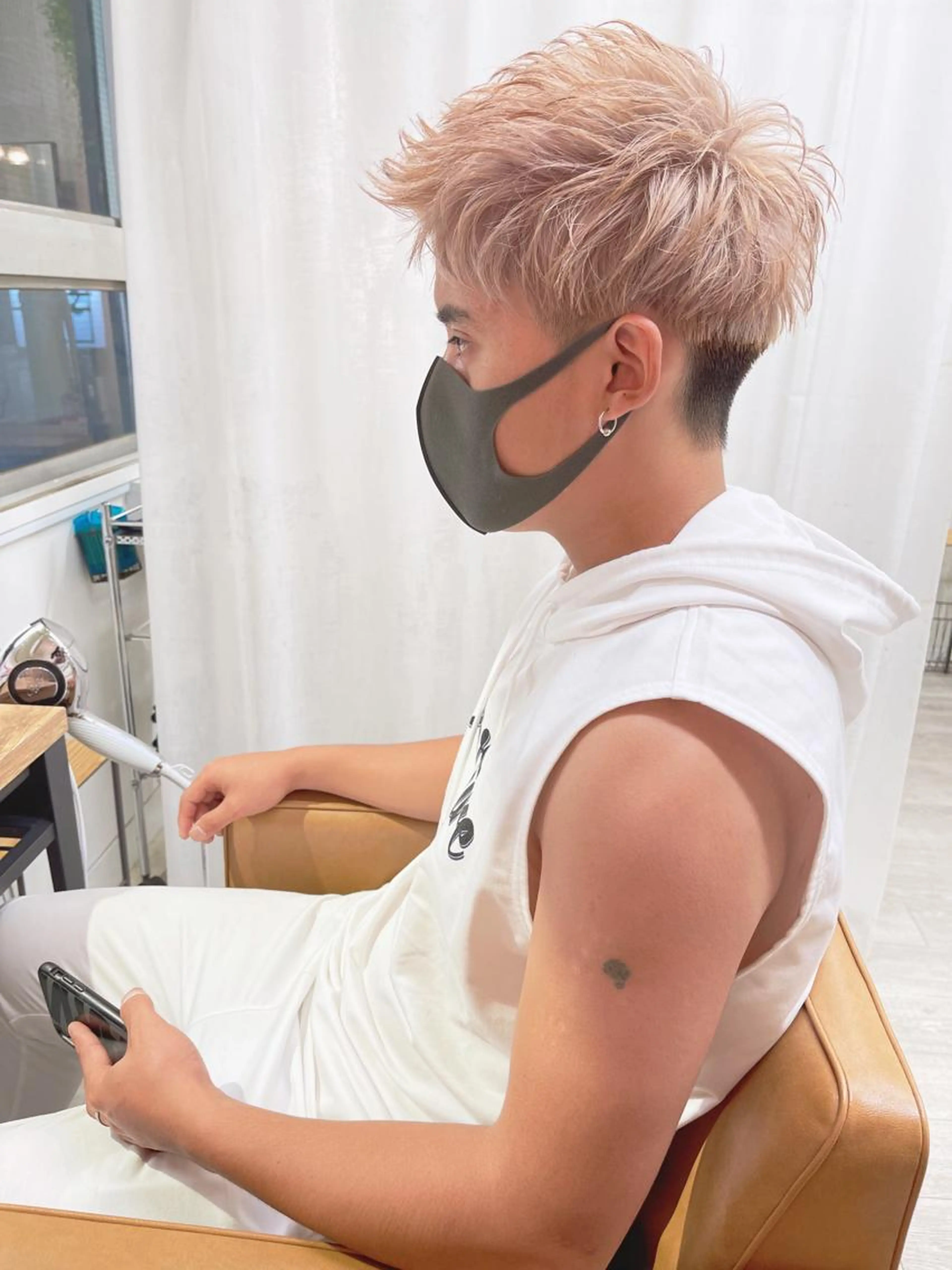 【ケアブリーチ込み】🌈メンズカット×ダブルカラー×ハホニコトリートメント🌈の写真