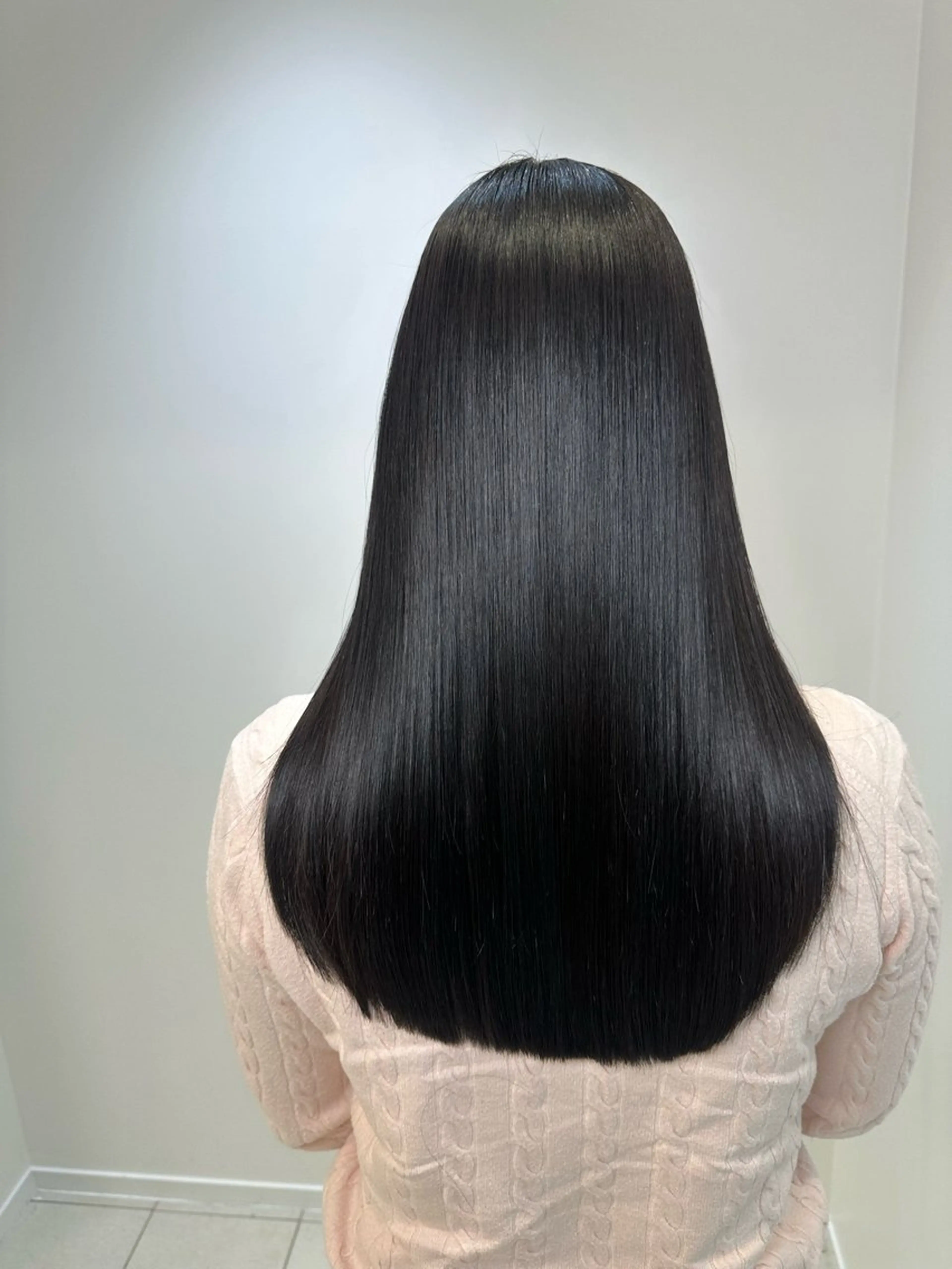 ロング 縮毛矯正 トリートメント Ash桜木町🐶 勝島 翔のヘアスタイル