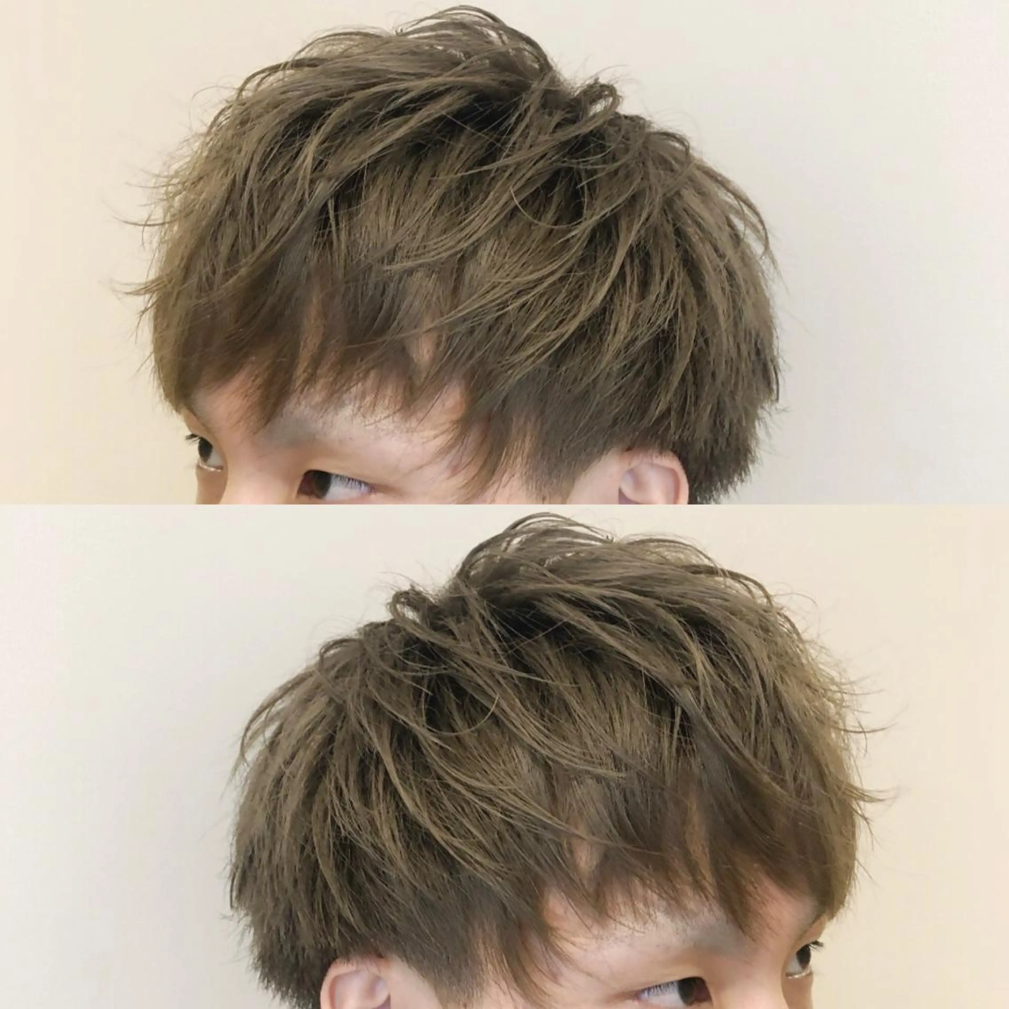 ショート カラー ヘアアレンジ ベージュカラー ミルクティーベージュ sand yokohama所属・美容室sand 横浜のヘアスタイル