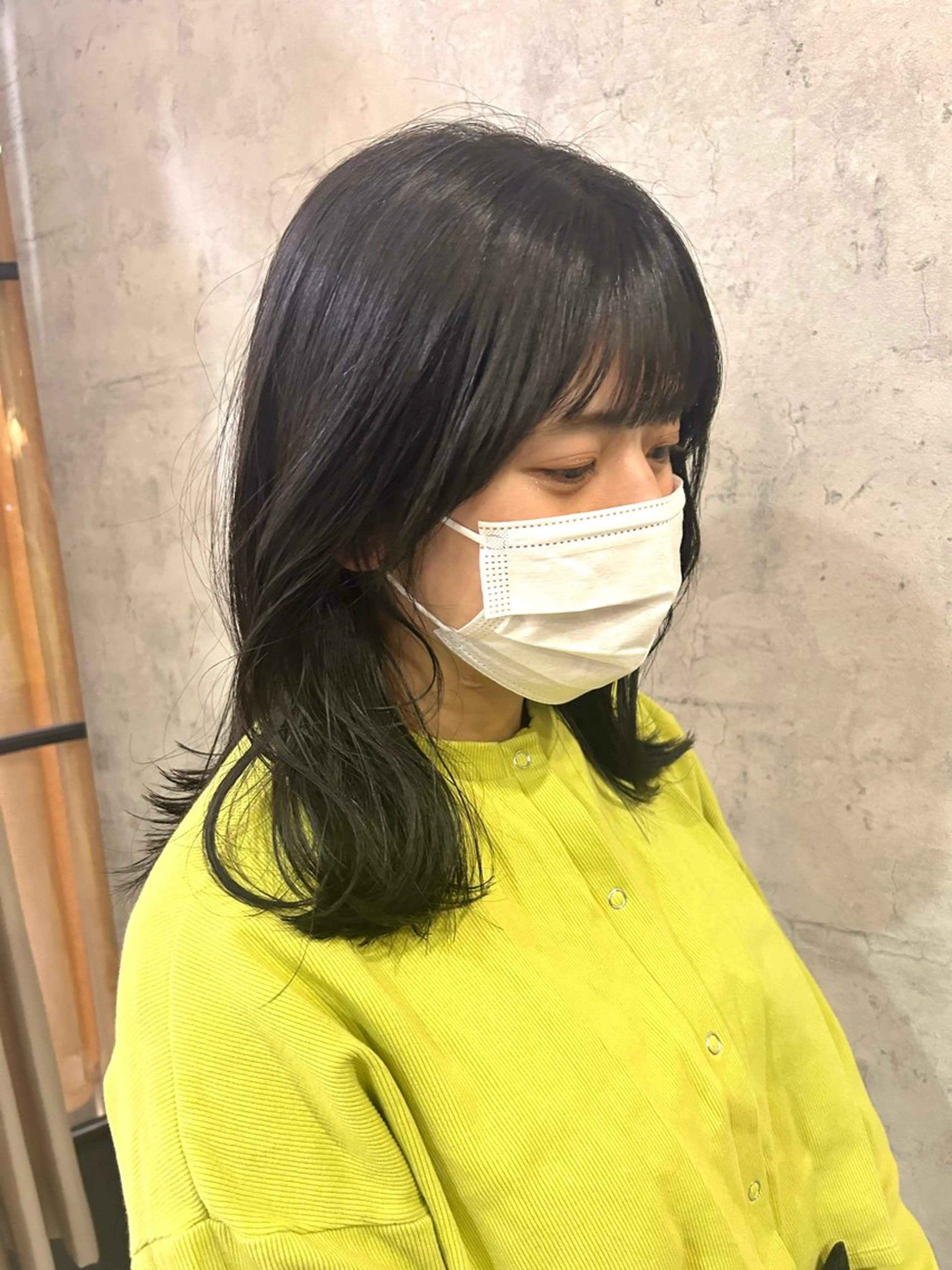 前髪カットの写真