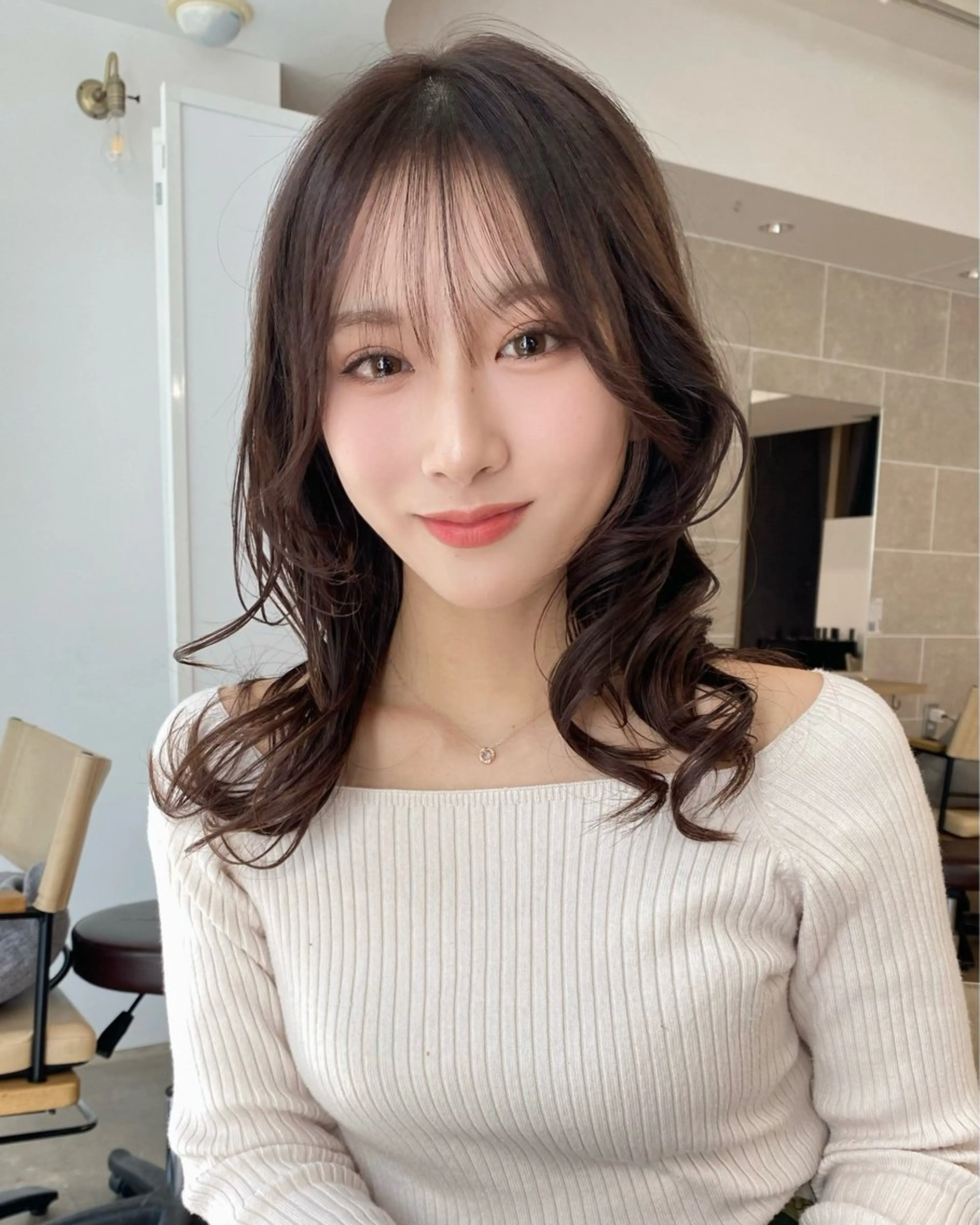 セミロング 銀座/インナーカラー /髪質改善/せいぎのヘアスタイル