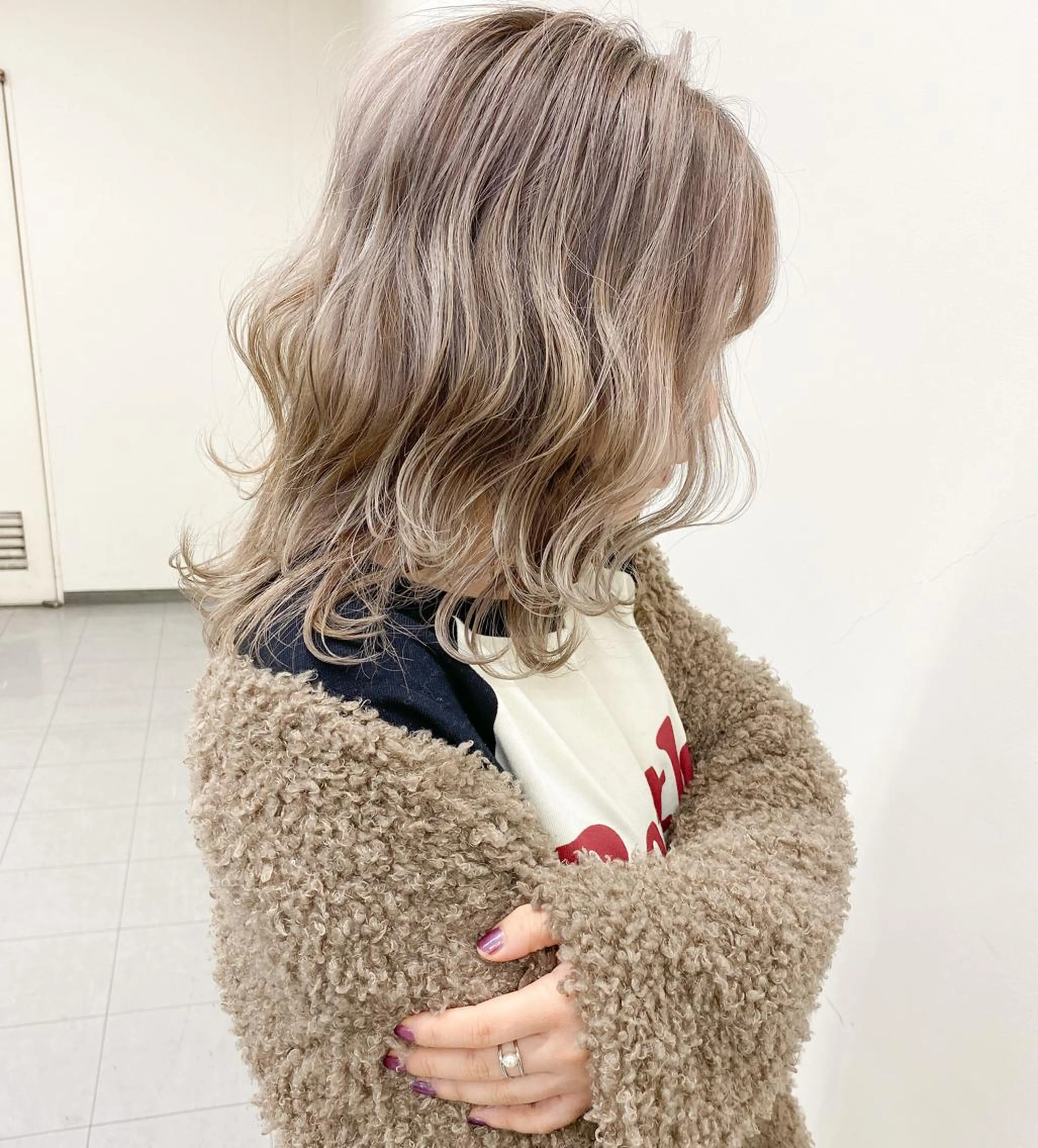 セミロング 透明感カラー／ 髪質改善／ボブ／中山のヘアスタイル