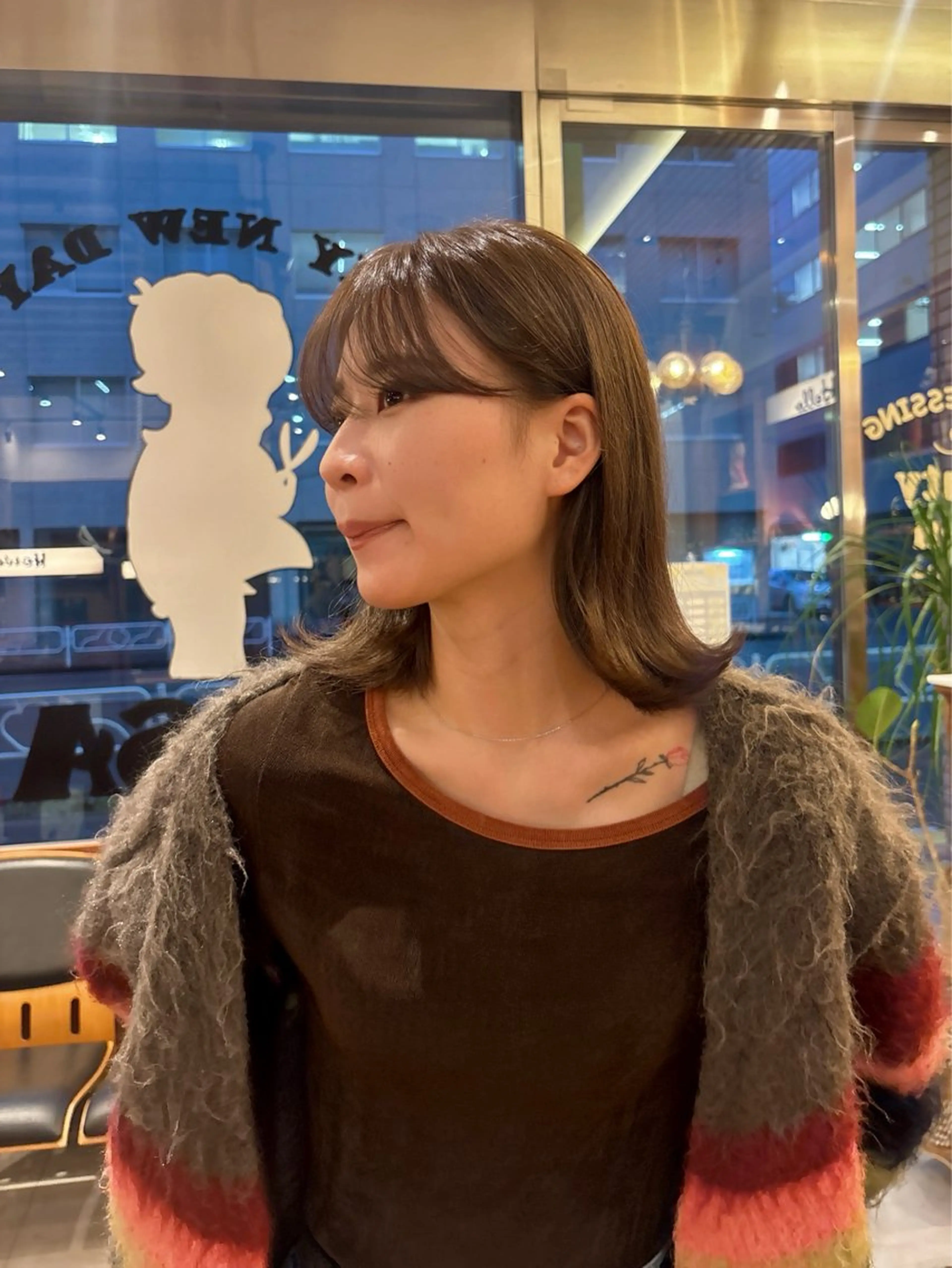 カラー ヘアカラー トリートメント SASAnagano 堀内未梨のヘアスタイル