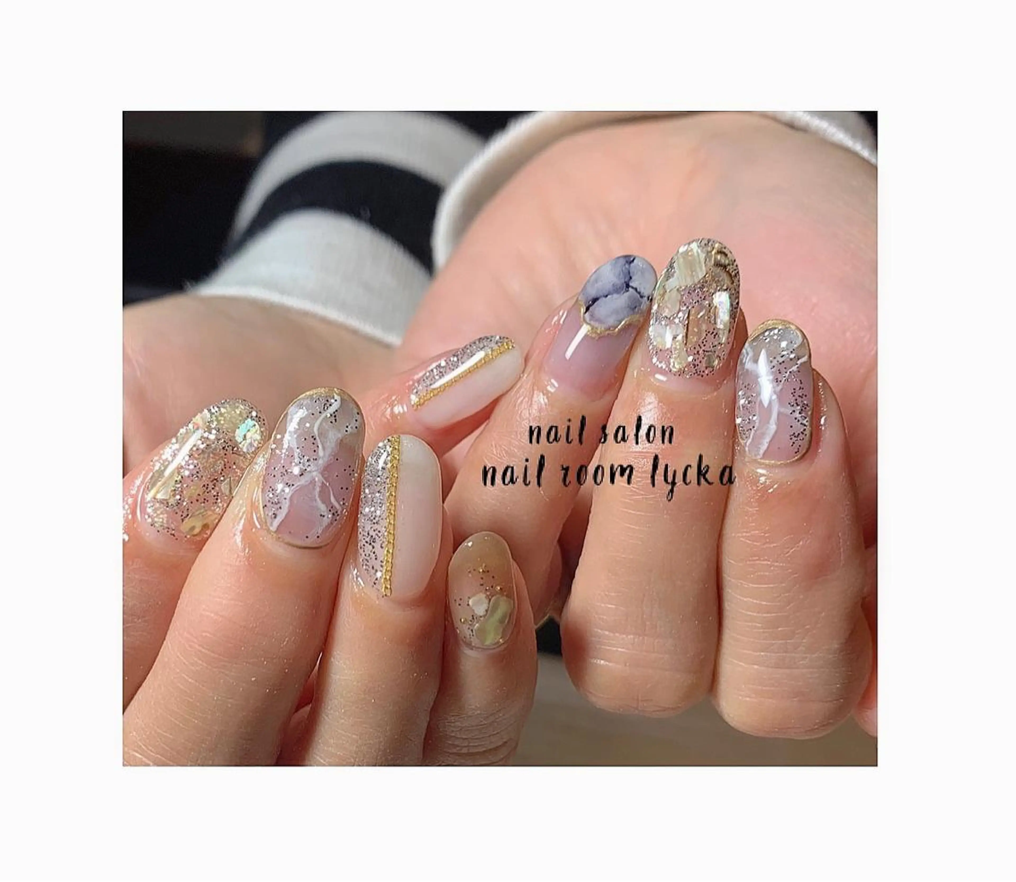 ネイル ジェルネイル パラジェル 冬ネイル ﾈｲﾙﾙｰﾑﾘｯｶ 𝐦𝐚𝐲𝐮のネイルデザイン