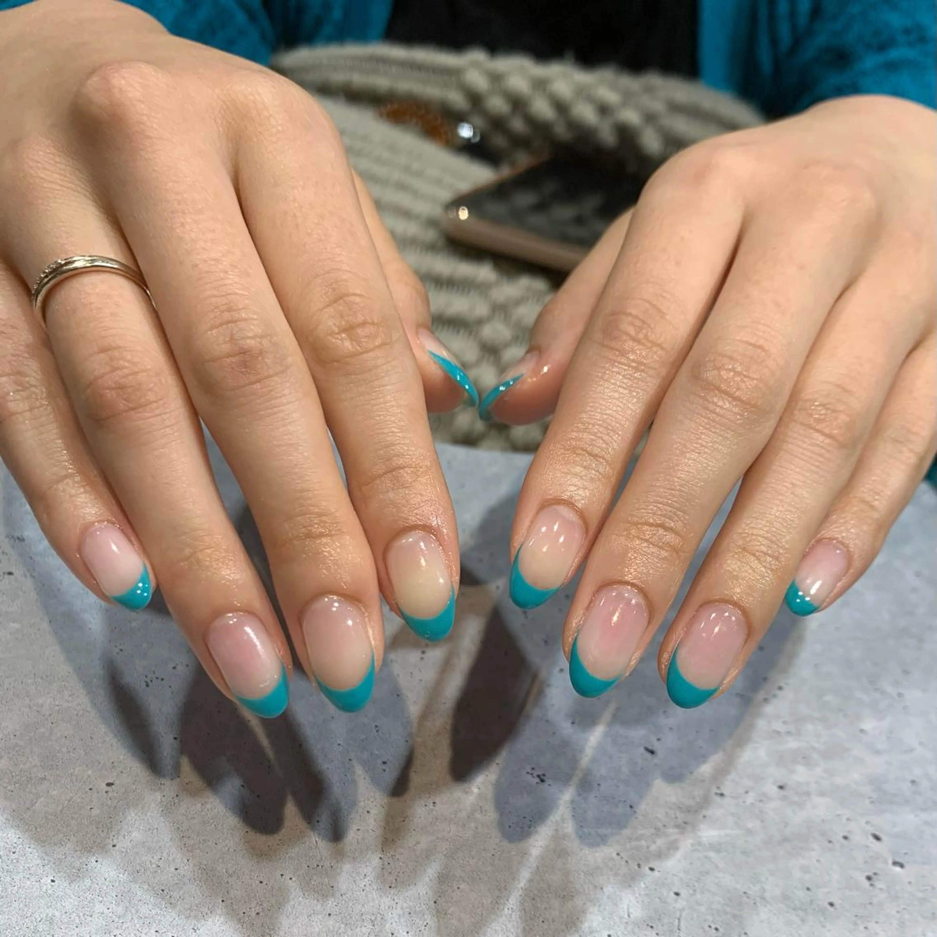 ネイル フレンチネイル ハンドネイル nailist Chisakiのネイルデザイン