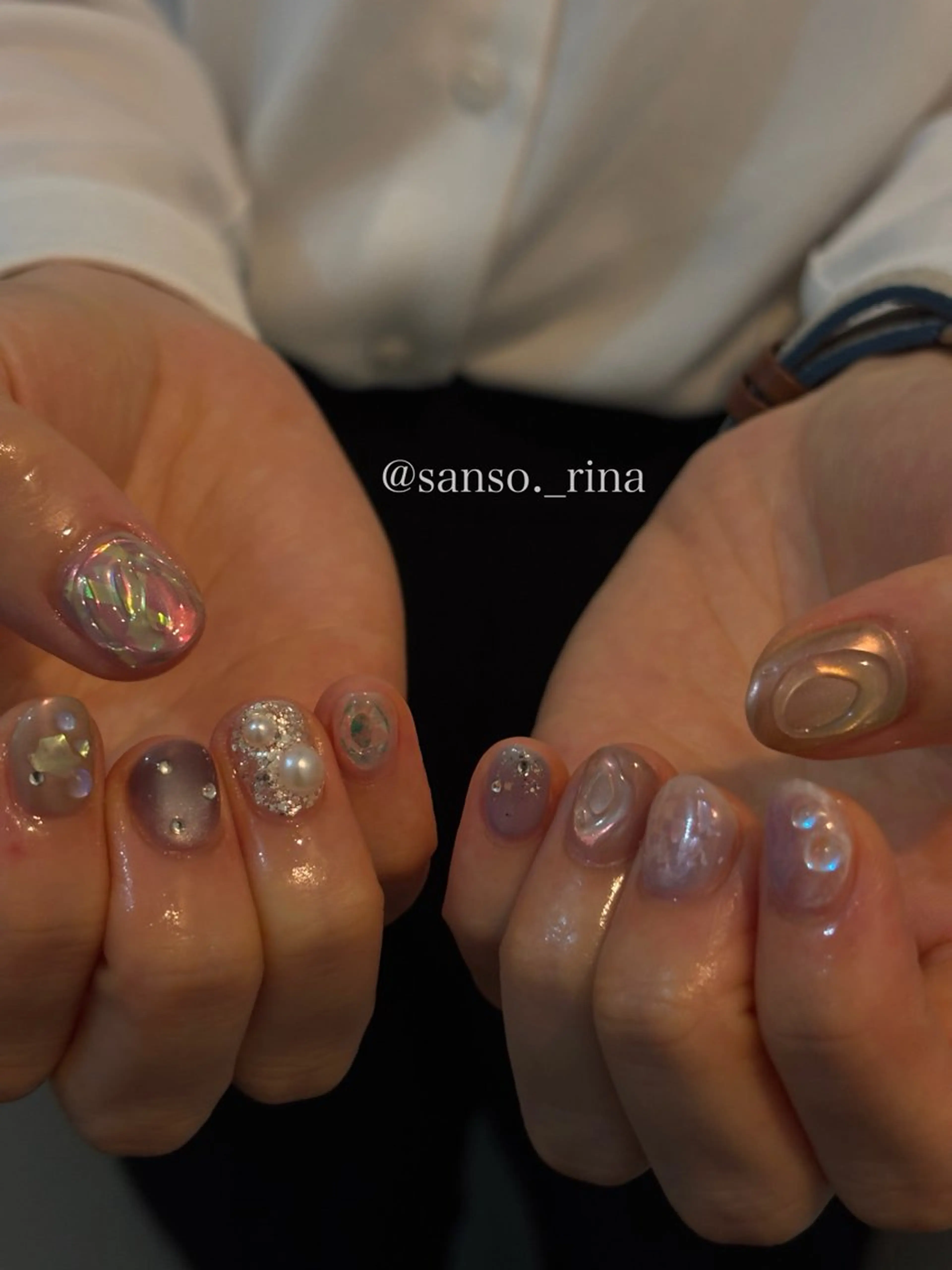 ネイル ハンドネイル フットネイル nuu  栄所属・早川 里奈のネイルデザイン