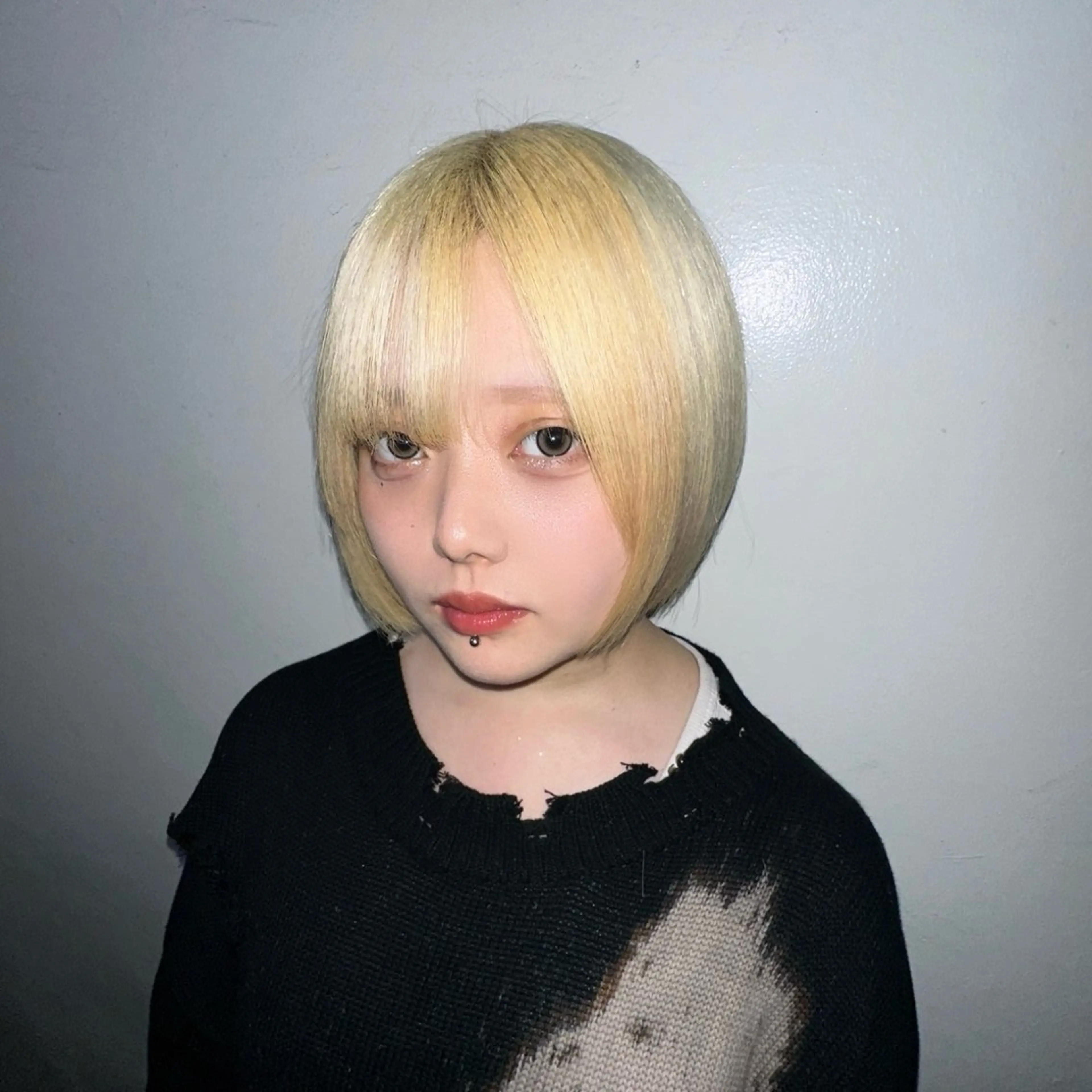 ショート ハイトーン/ウルフ /エクステ/ましろのヘアスタイル