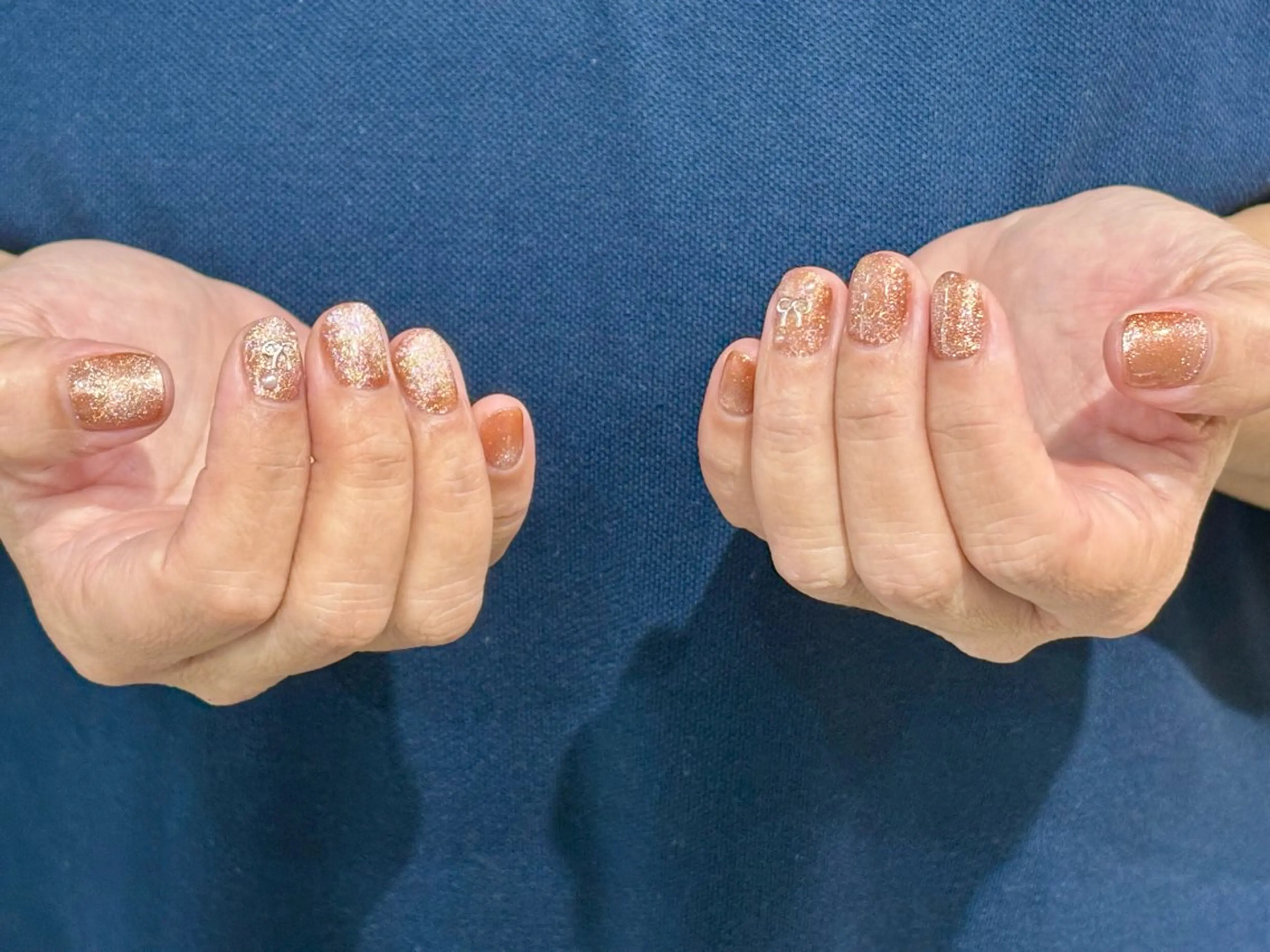 ネイル オレンジ neo.nail柏 Mutsumiのネイルデザイン