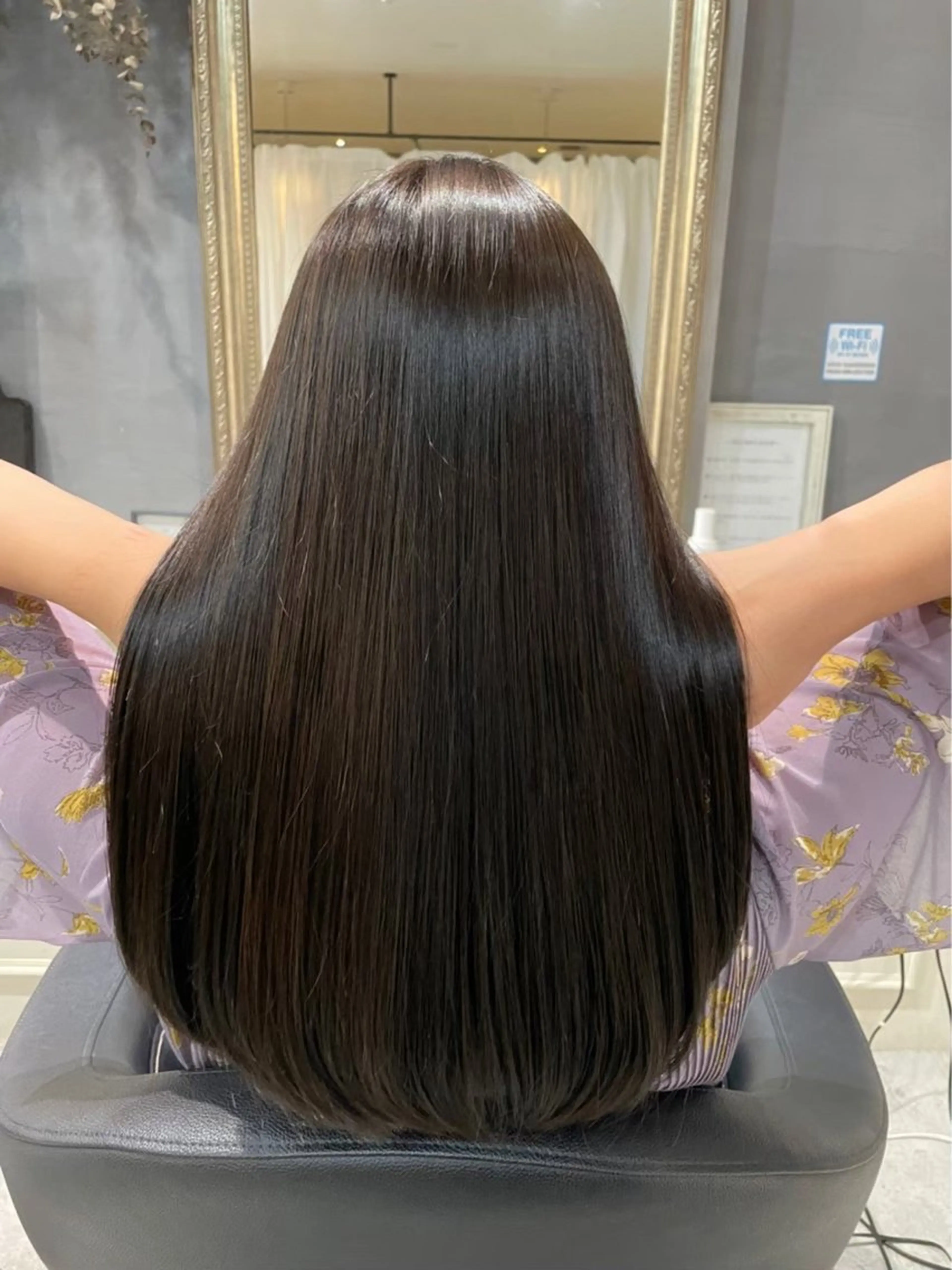 ロング 髪質改善 カット 縮毛矯正 顔周りカット 🎀サヤカ🎀のヘアスタイル