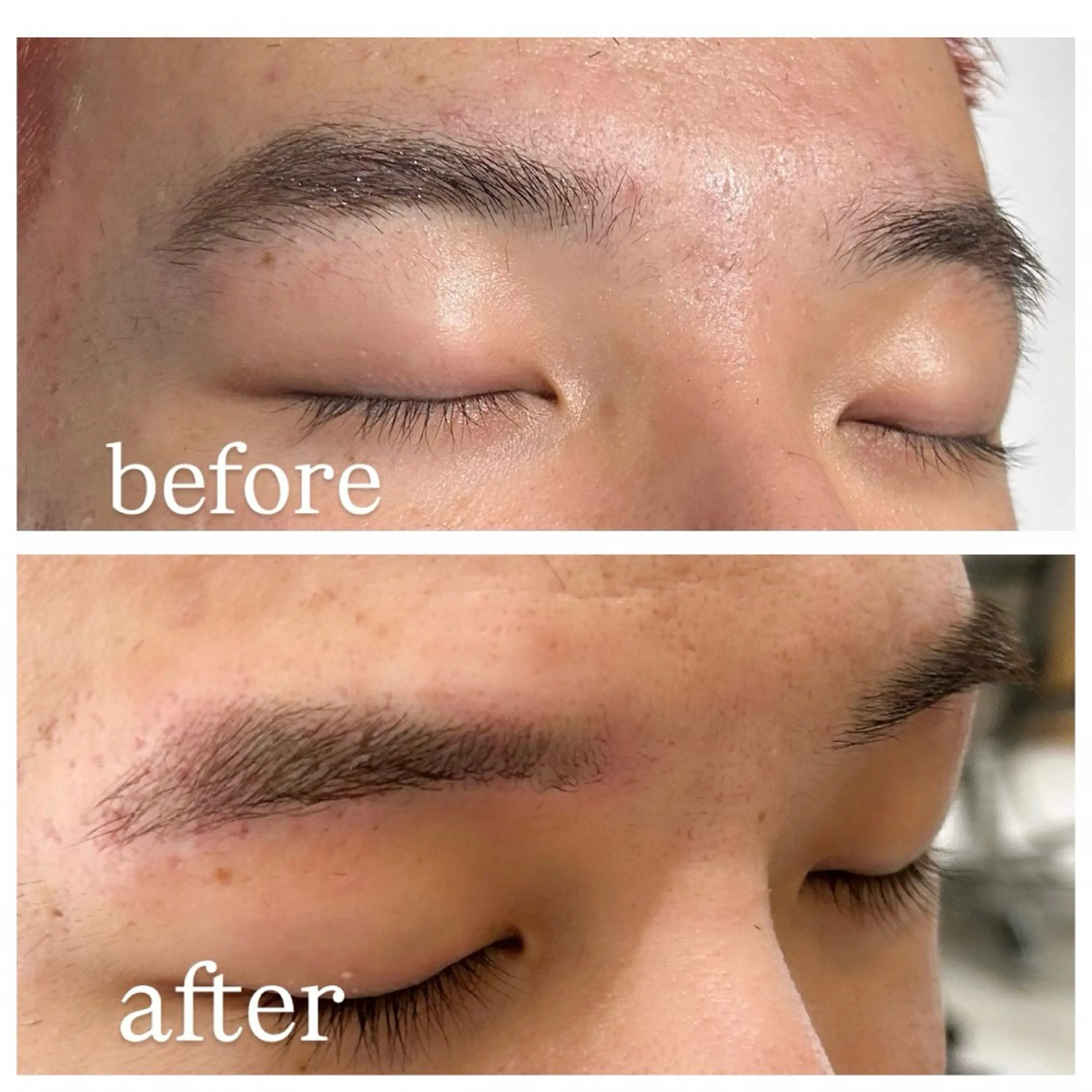 メンズ アイブロウ メンズアイブロウ 眉毛ワックス脱毛 カット メンズ特化美容師👾 チカのヘアスタイル