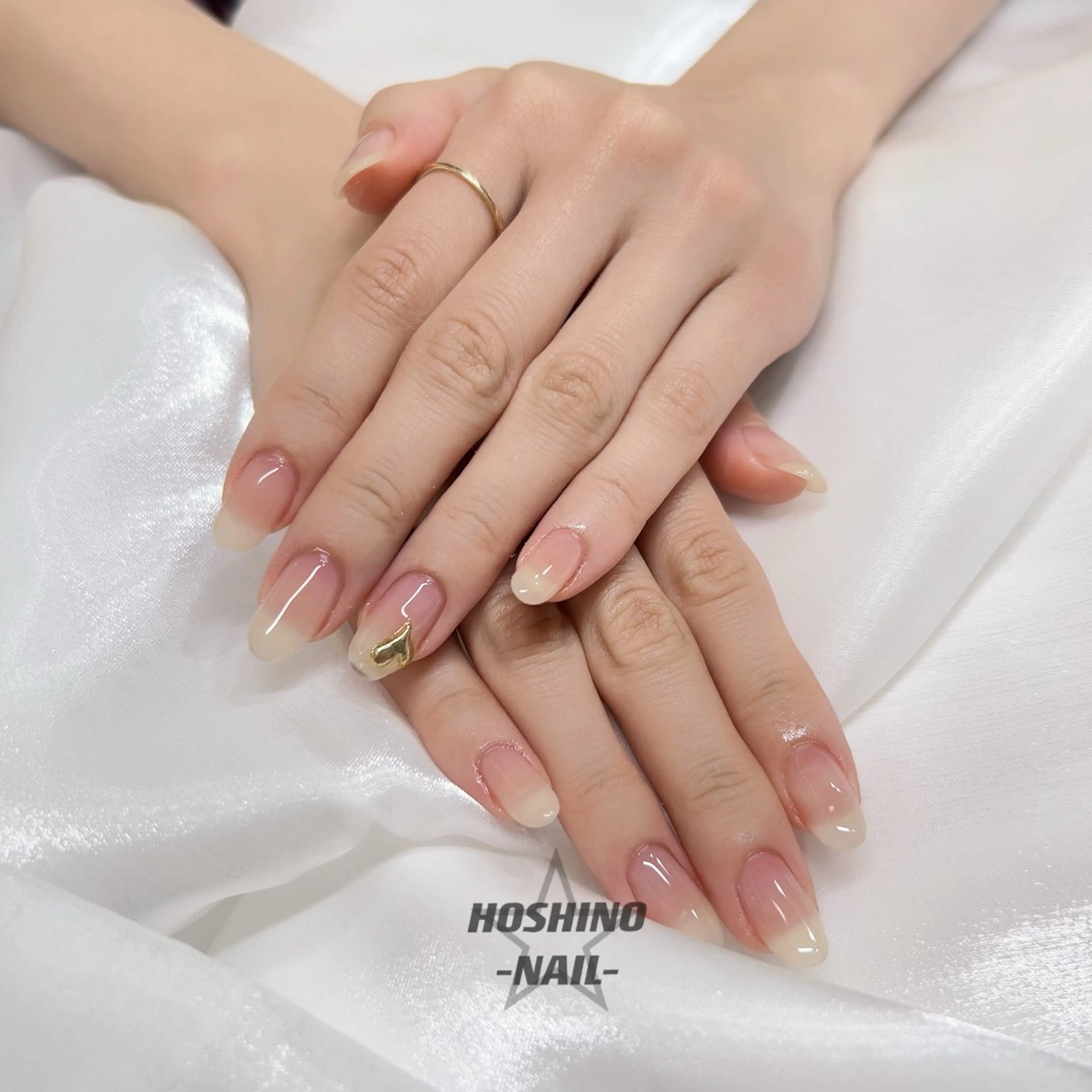 ネイル ハート シンプルネイル ★HOSHINO NAIL★新宿店のネイルデザイン