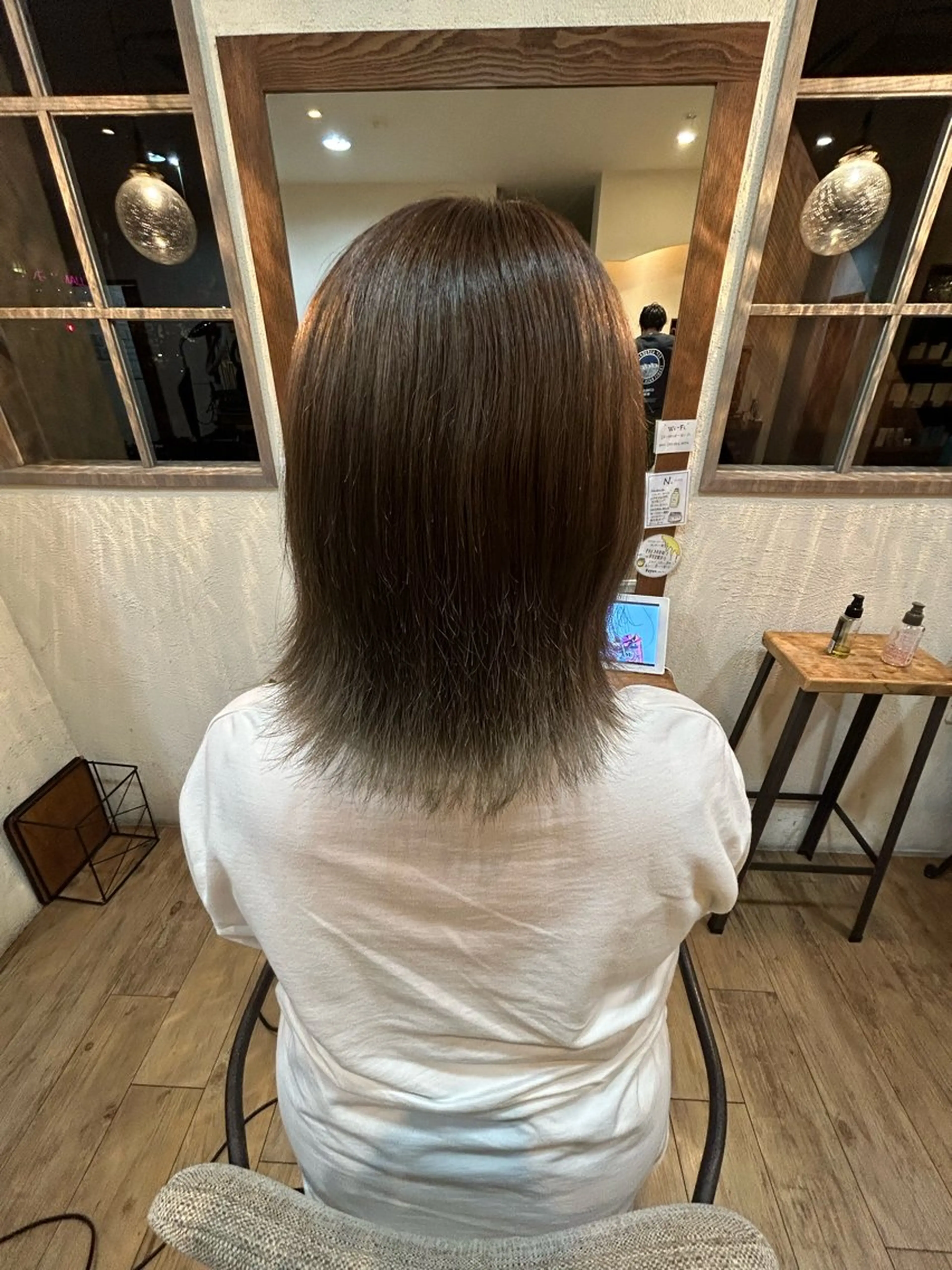 ミディアム ヘアカラー ヘッドスパ 眞鍋 祐人のヘアスタイル