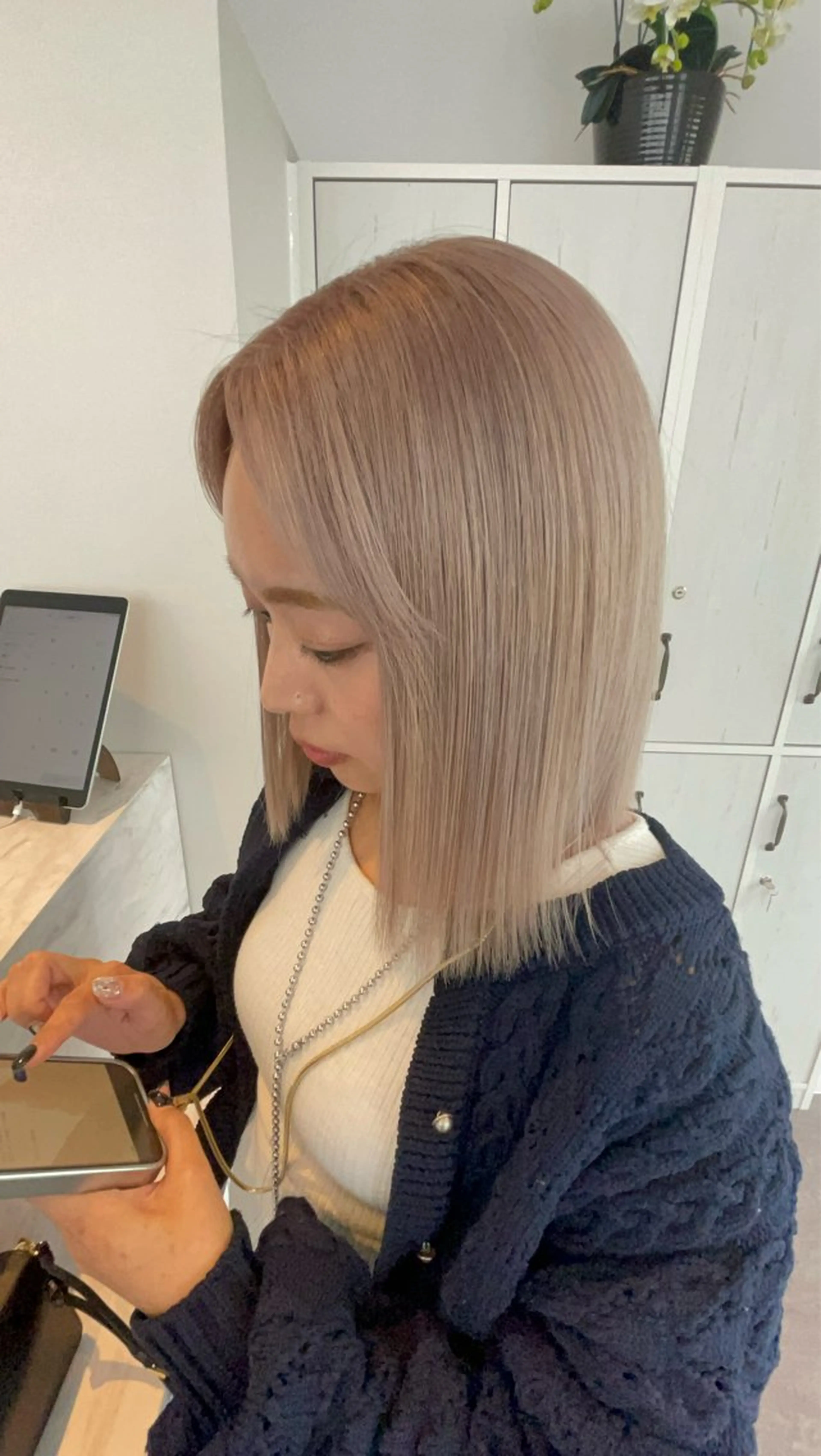 ミディアム カラー B.Chance カラーリスト　ペーのヘアスタイル