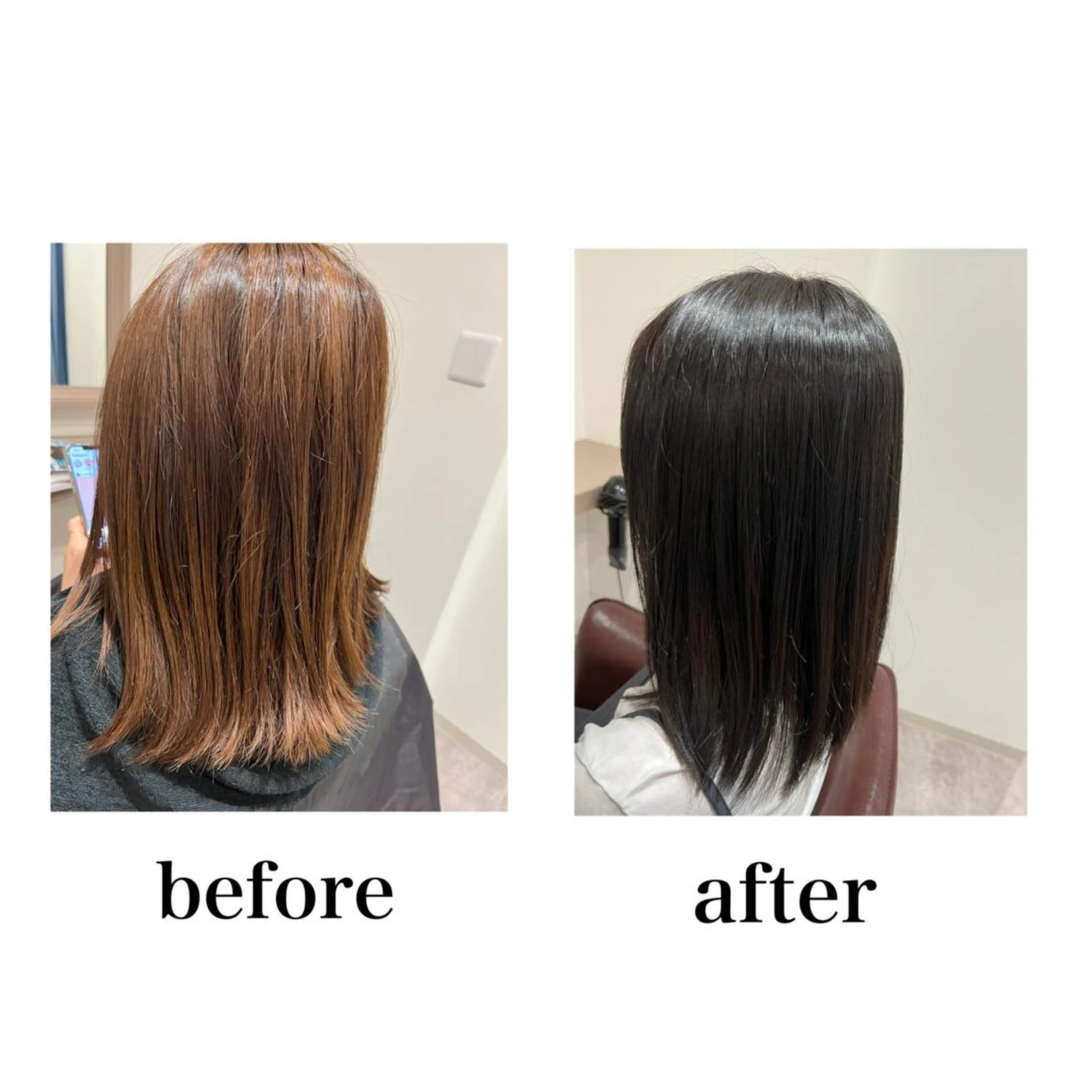 ミディアム カット ヘアカラー トリートメント 井上 美春のヘアスタイル