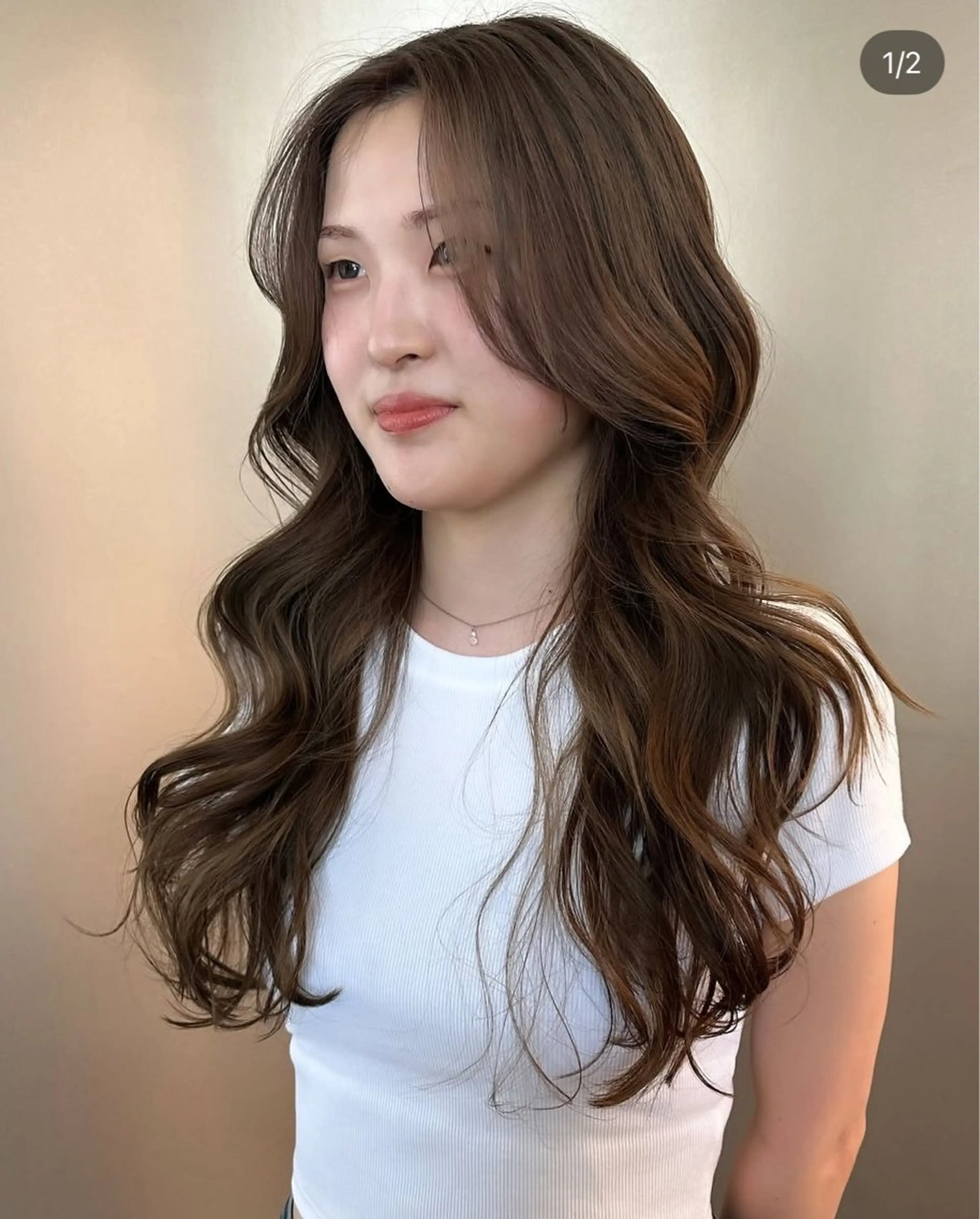 ロング ヘアカラー トリートメント 【川崎で叶う艶髪✨】 ニーナ/川崎駅のヘアスタイル