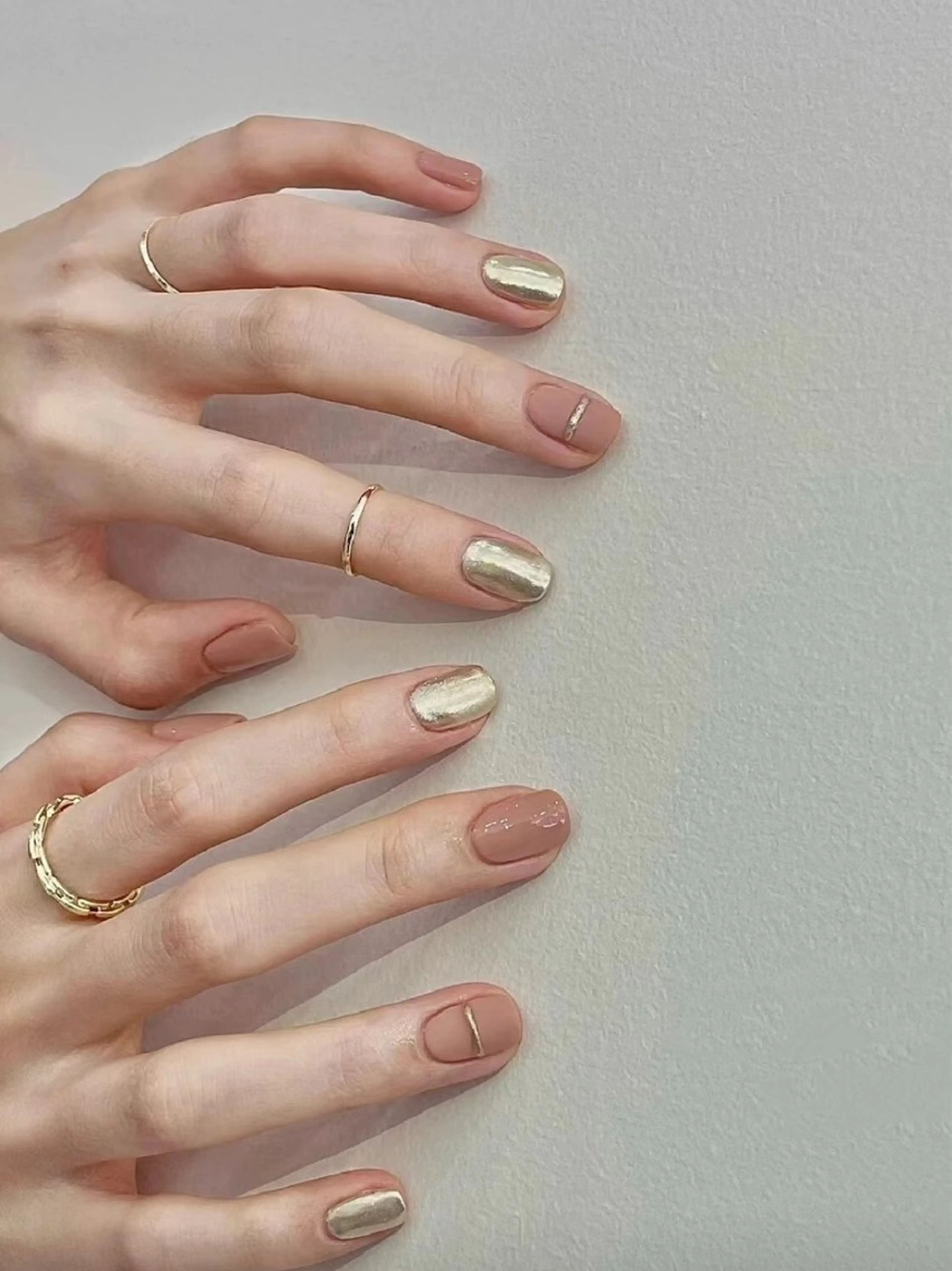 ショート カラー ベージュカラー ピンクカラー ハンドネイル ハンドケア 宮崎 もものネイルデザイン