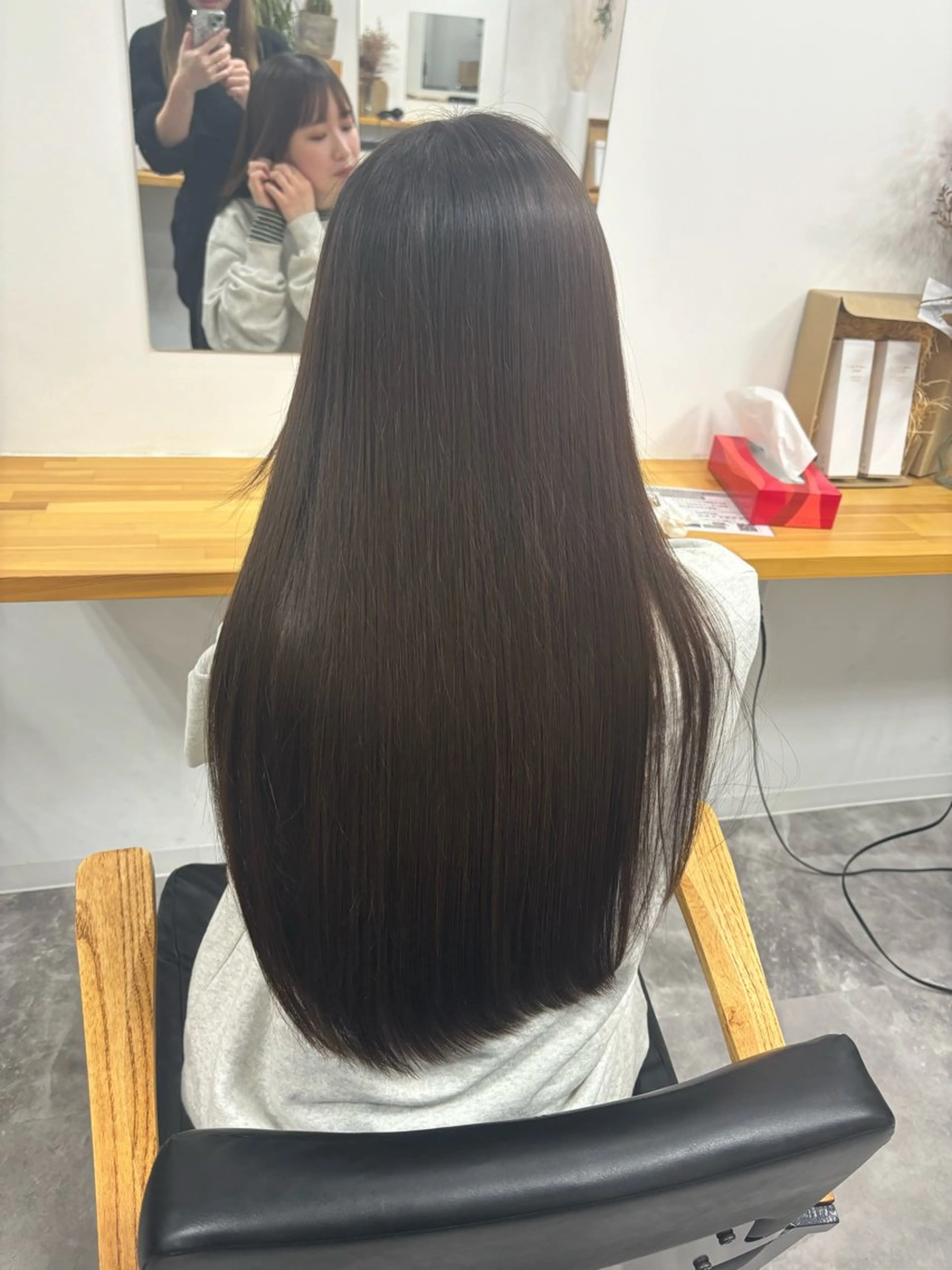 ロング ヘアアレンジ ボブ ハイライト 髪質改善 縮毛矯正 カット トリートメント ヘアー.ネイル二刀流 misa🫧のヘアスタイル