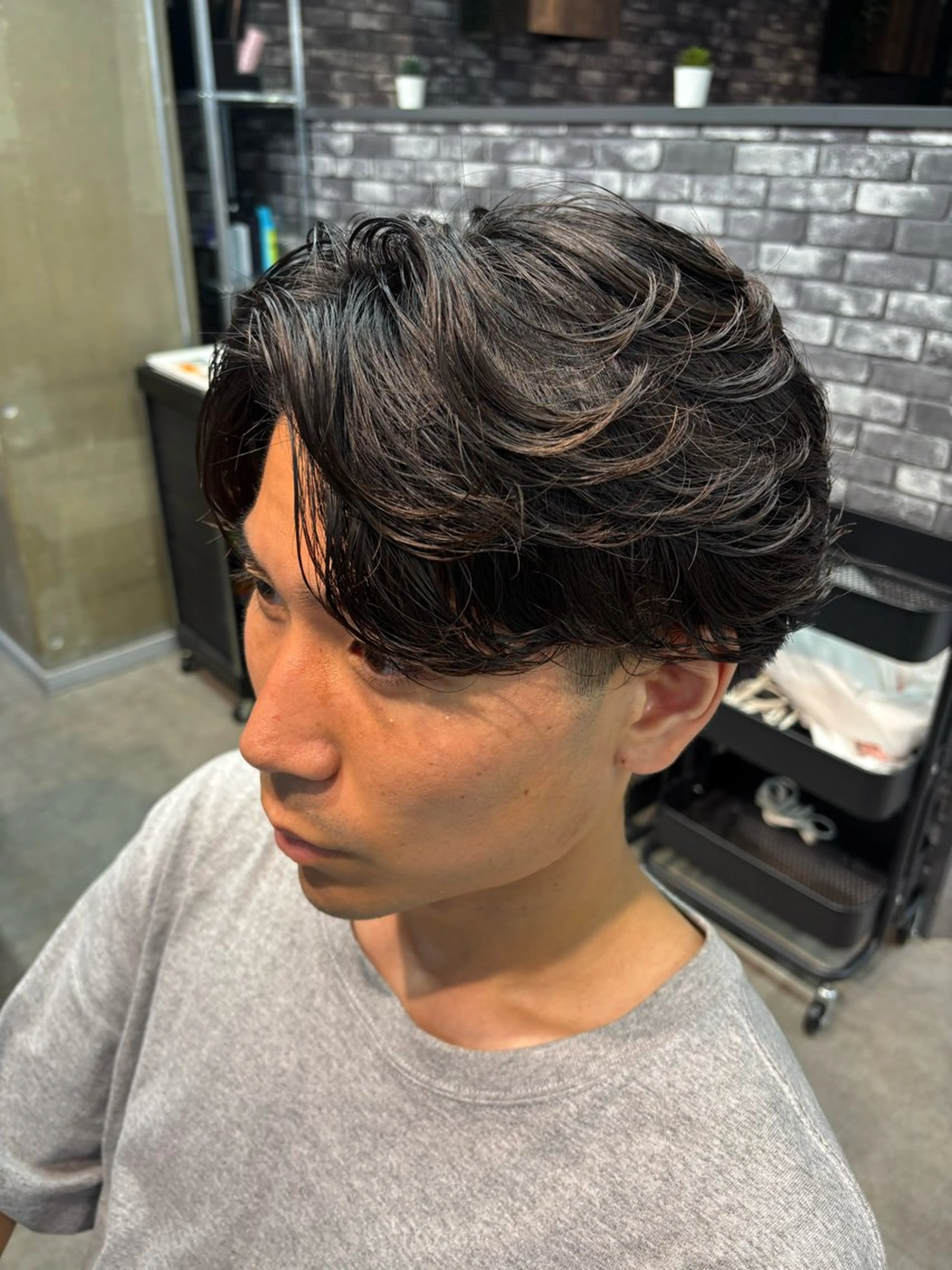 メンズ メンズパーマ 透明感カラー/メンズ カット/KOIROのヘアスタイル