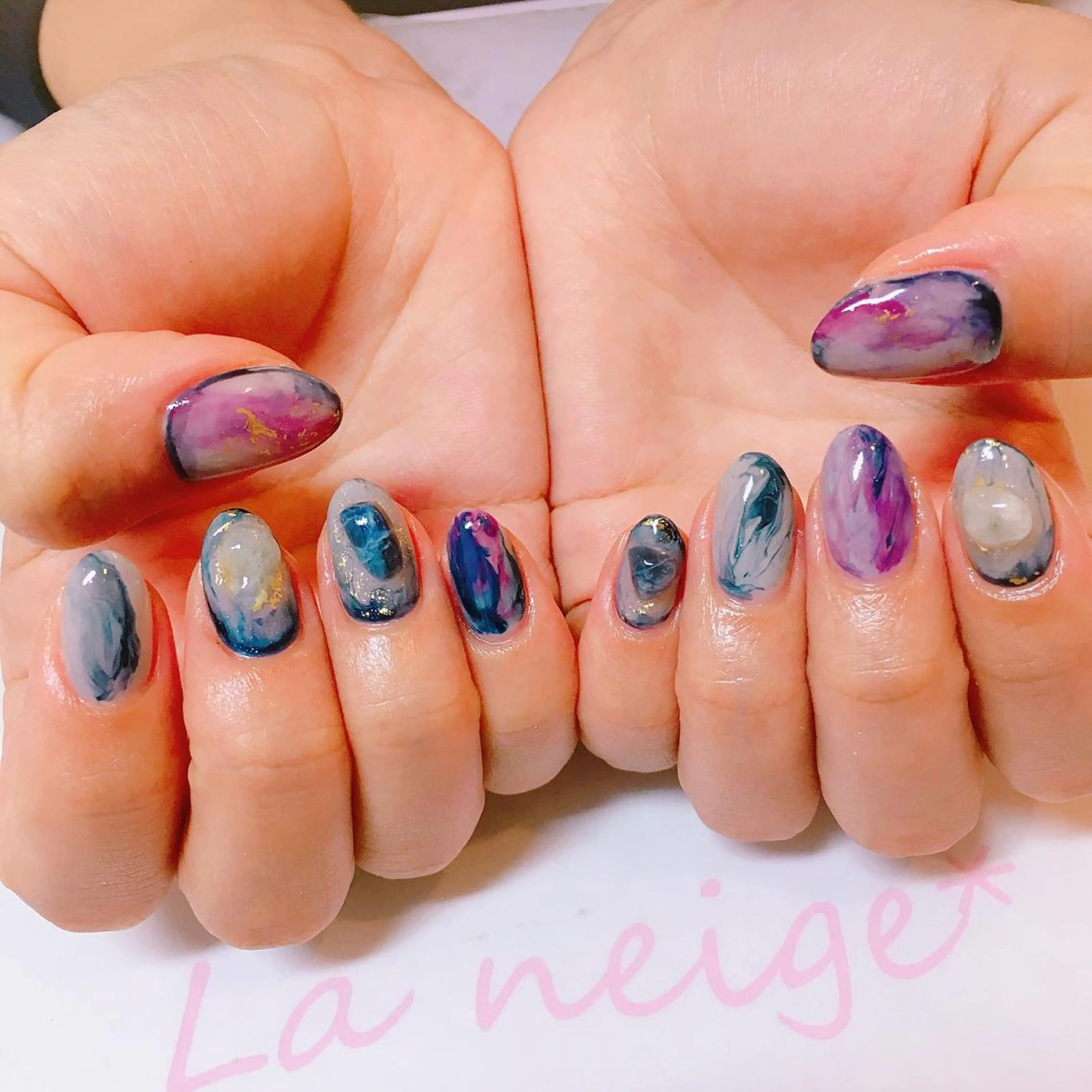 ネイル La neige* yuki 🥯🍑のネイルデザイン