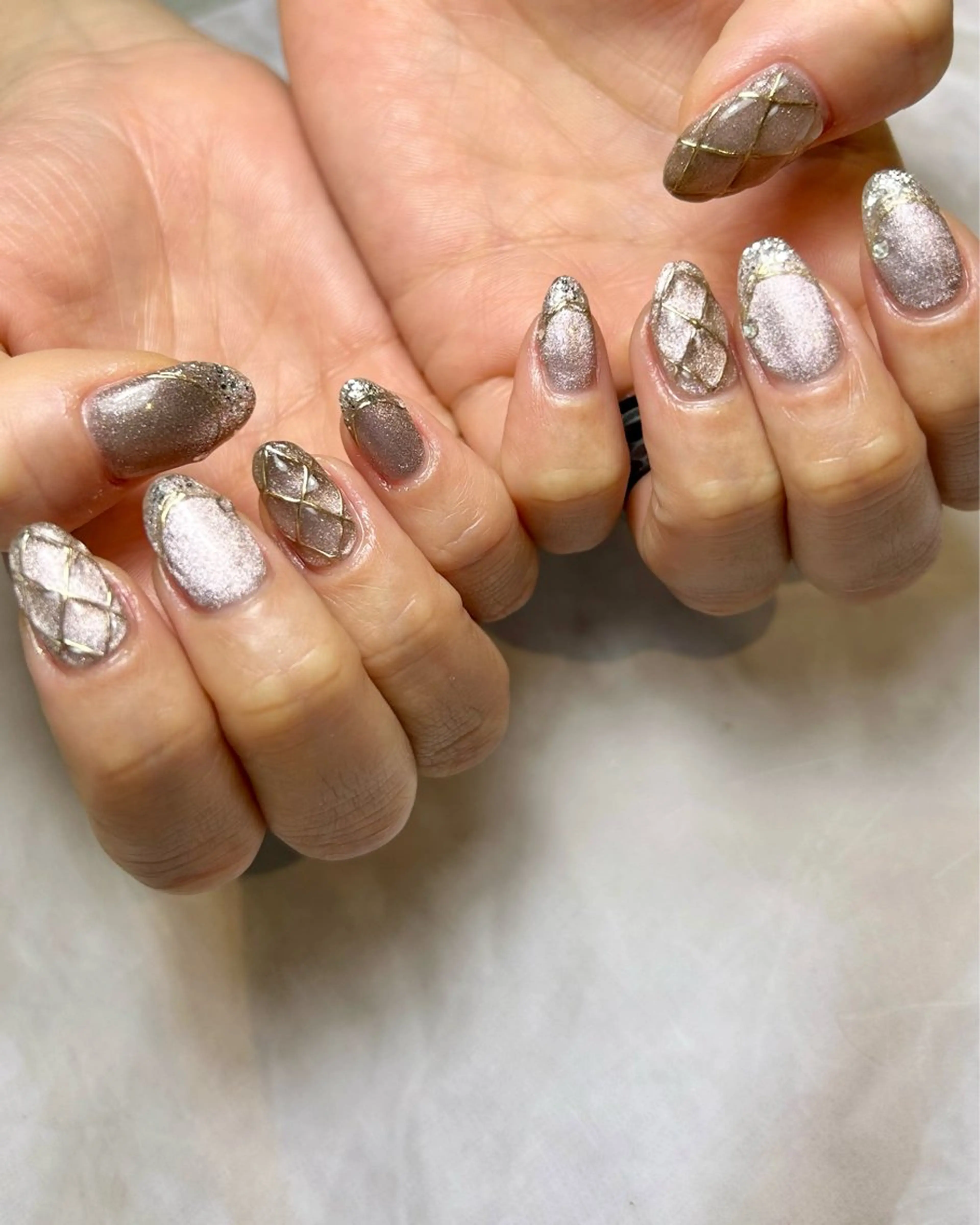 ネイル ゴージャス 持ち込み ハンドネイル Reflection marikoのネイルデザイン