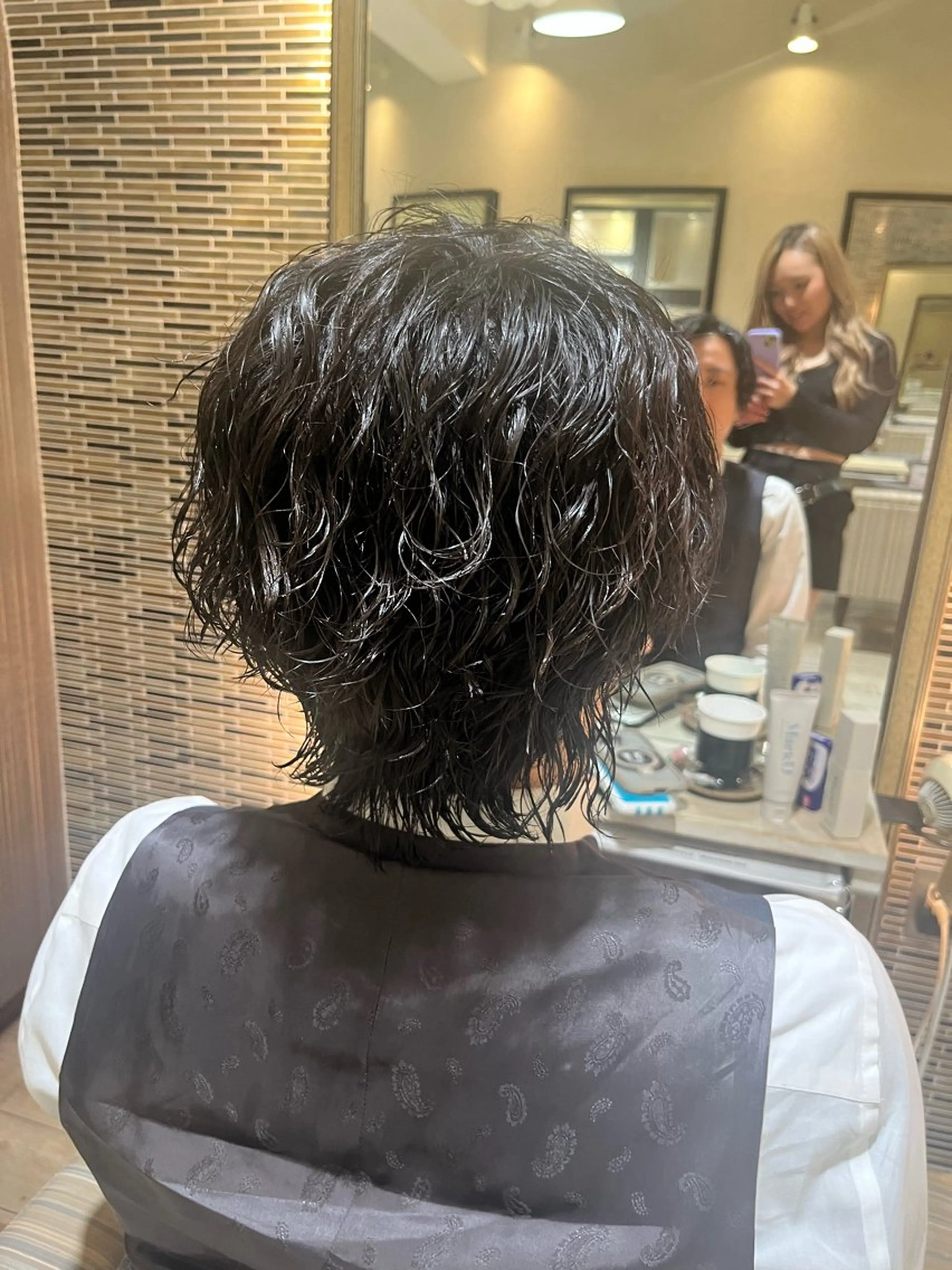 パーマ メンズ メンズパーマ スパイラルパーマ 友松 世奈のマツエク・マツパデザイン