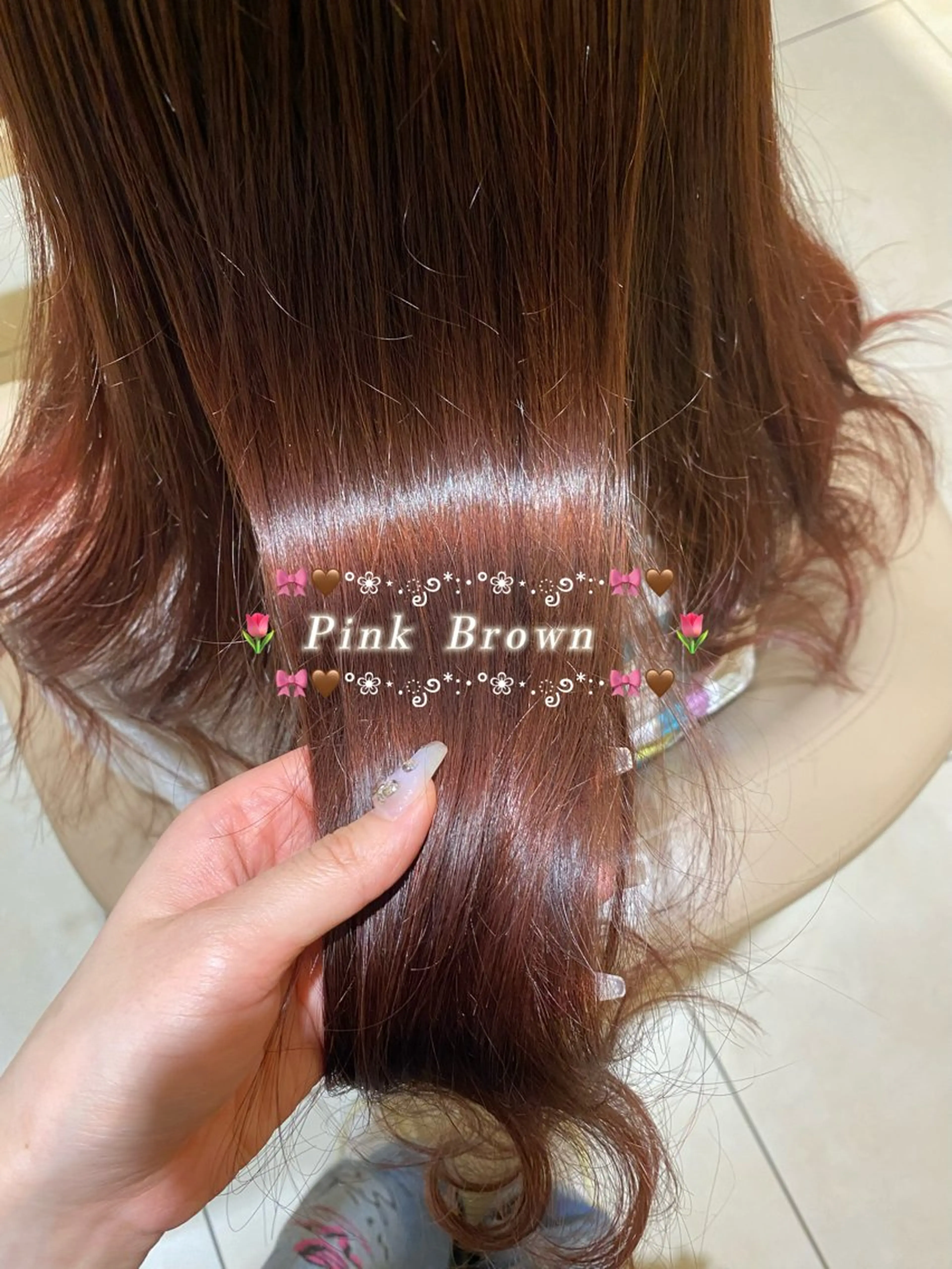 🐷♥️髪質改善暖色カラー　＋5step tr🐷♥️の写真