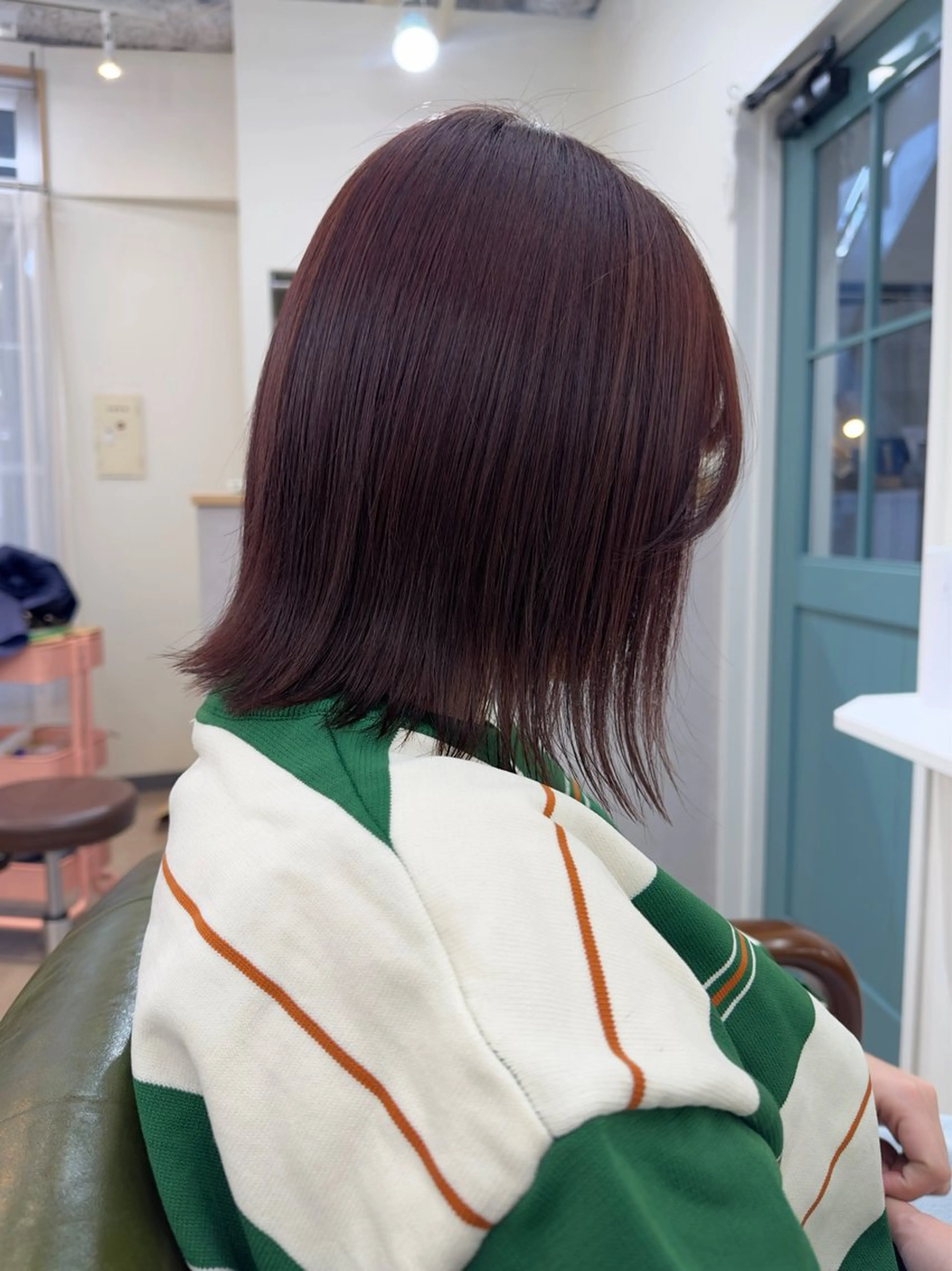 ミディアム カラー レイヤー/顔周り /いいぬまみかのヘアスタイル