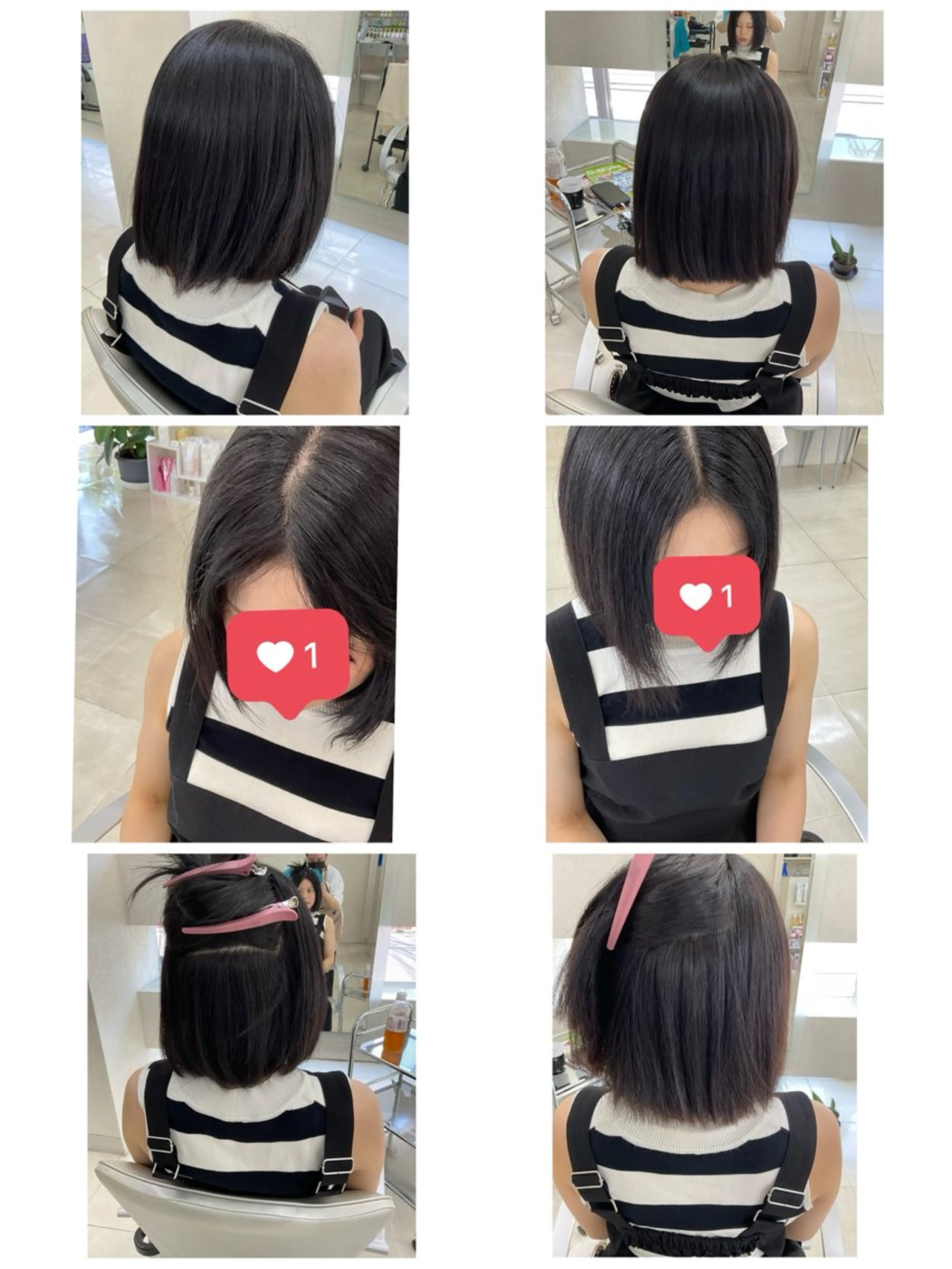 ミディアム タカハシ リナのヘアスタイル