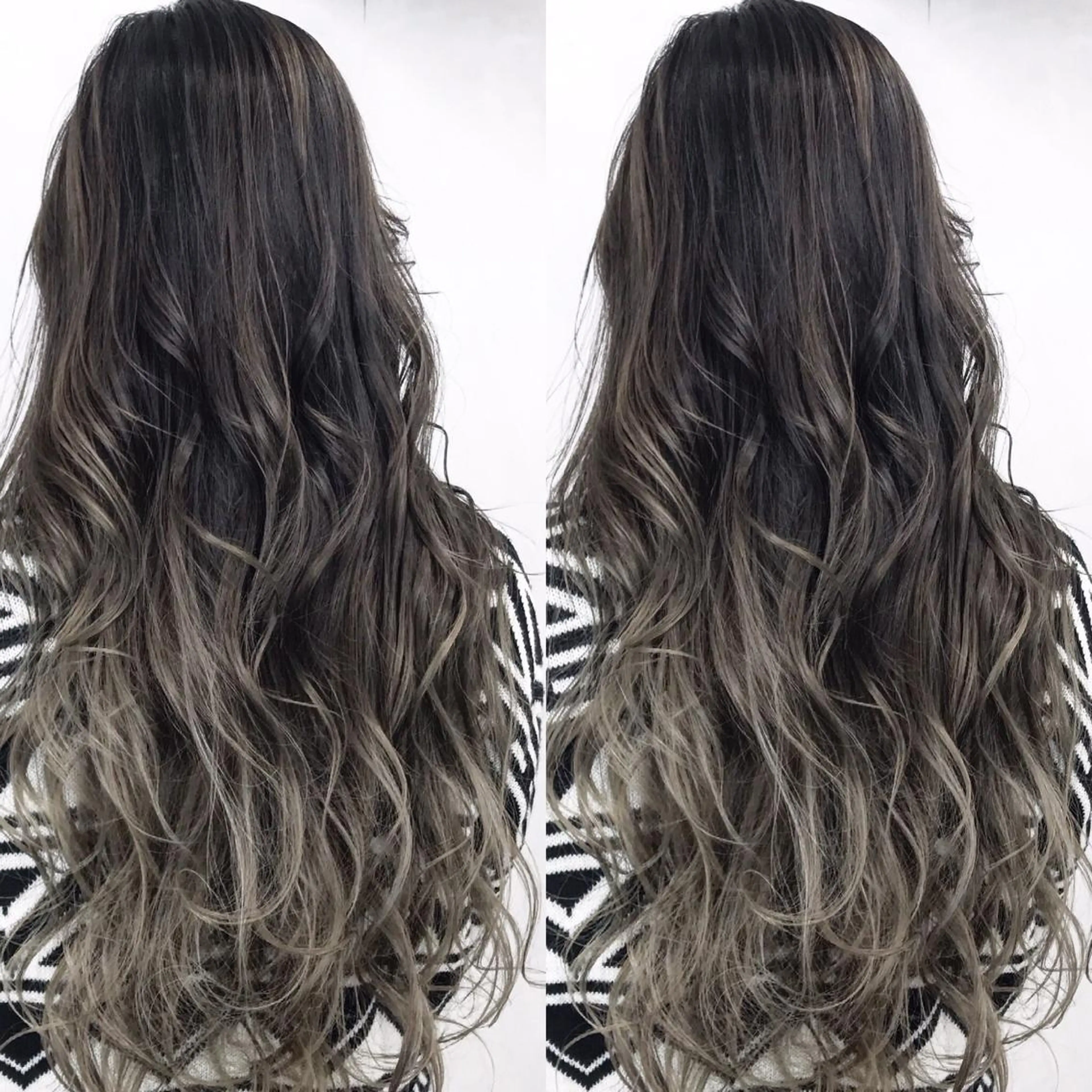 ロング カラー グラデーションカラー グレージュ TATSUYA アートディレクターのヘアスタイル