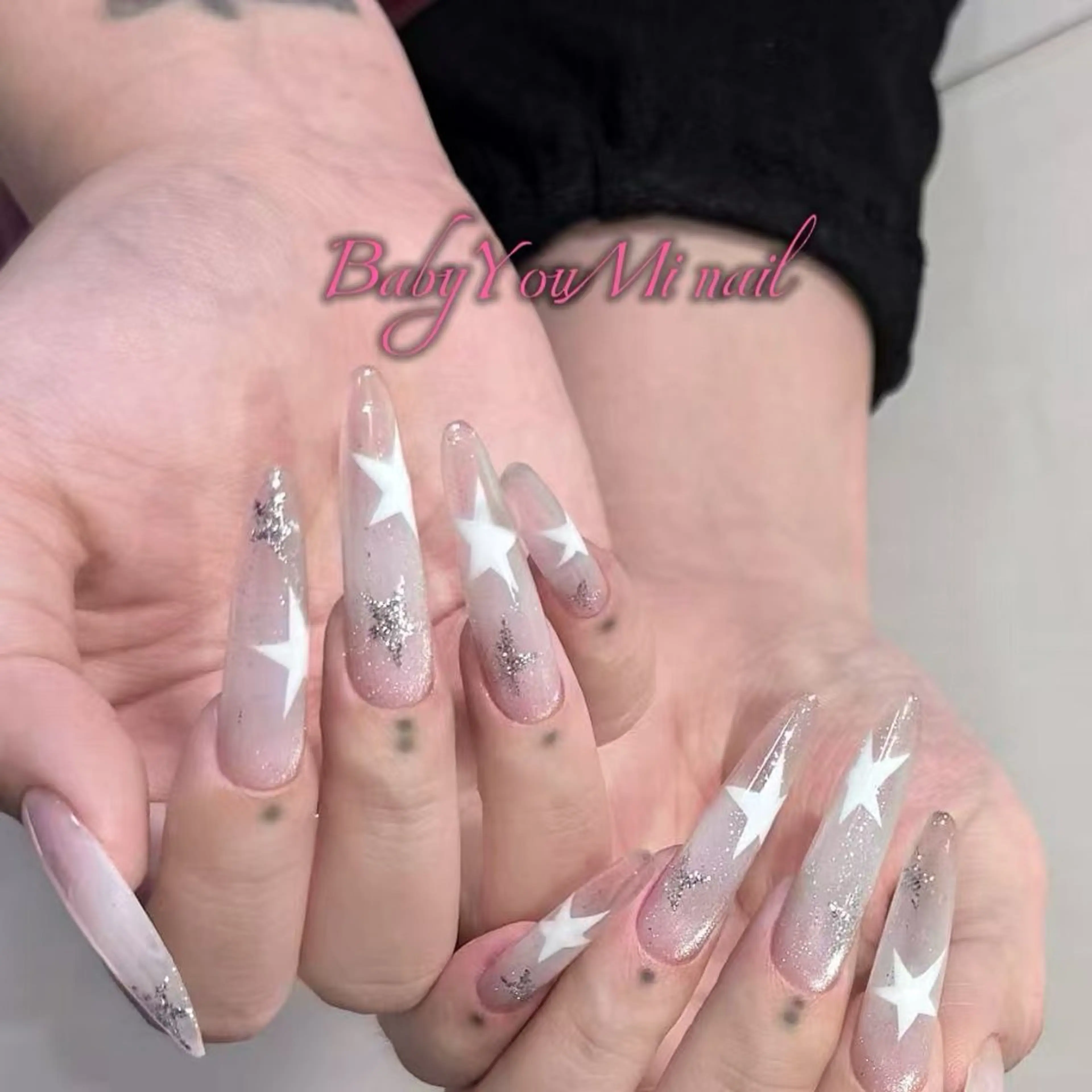 ネイル オーロラネイル フラワーネイル フットネイル フレンチネイル ジェルネイル ハンドネイル BabyYouMi nailのネイルデザイン