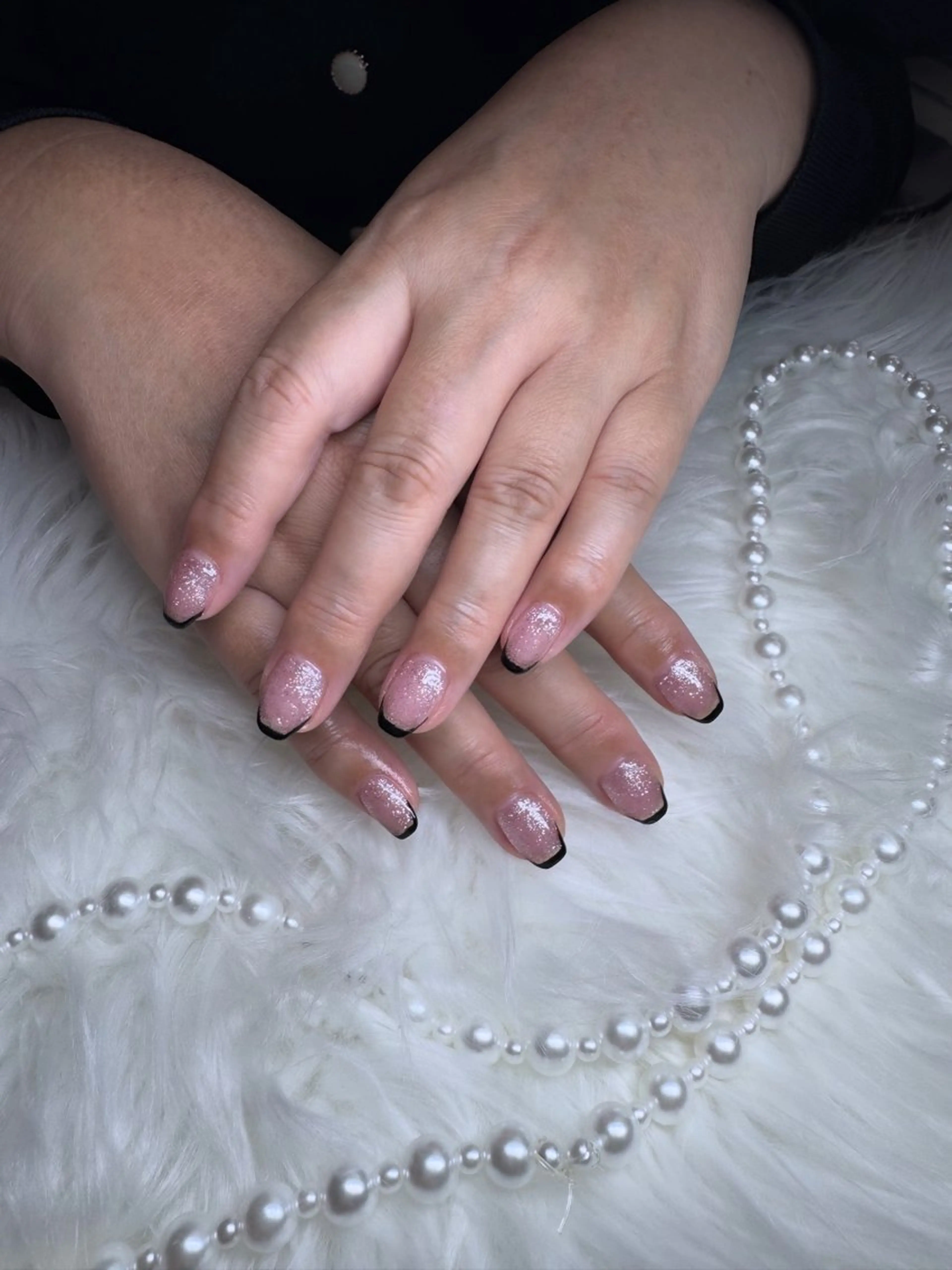 ネイル フレンチネイル ジェルネイル マグネットネイル ハンドネイル ꕤ︎︎牧野 麻衣ꕤ︎︎のネイルデザイン