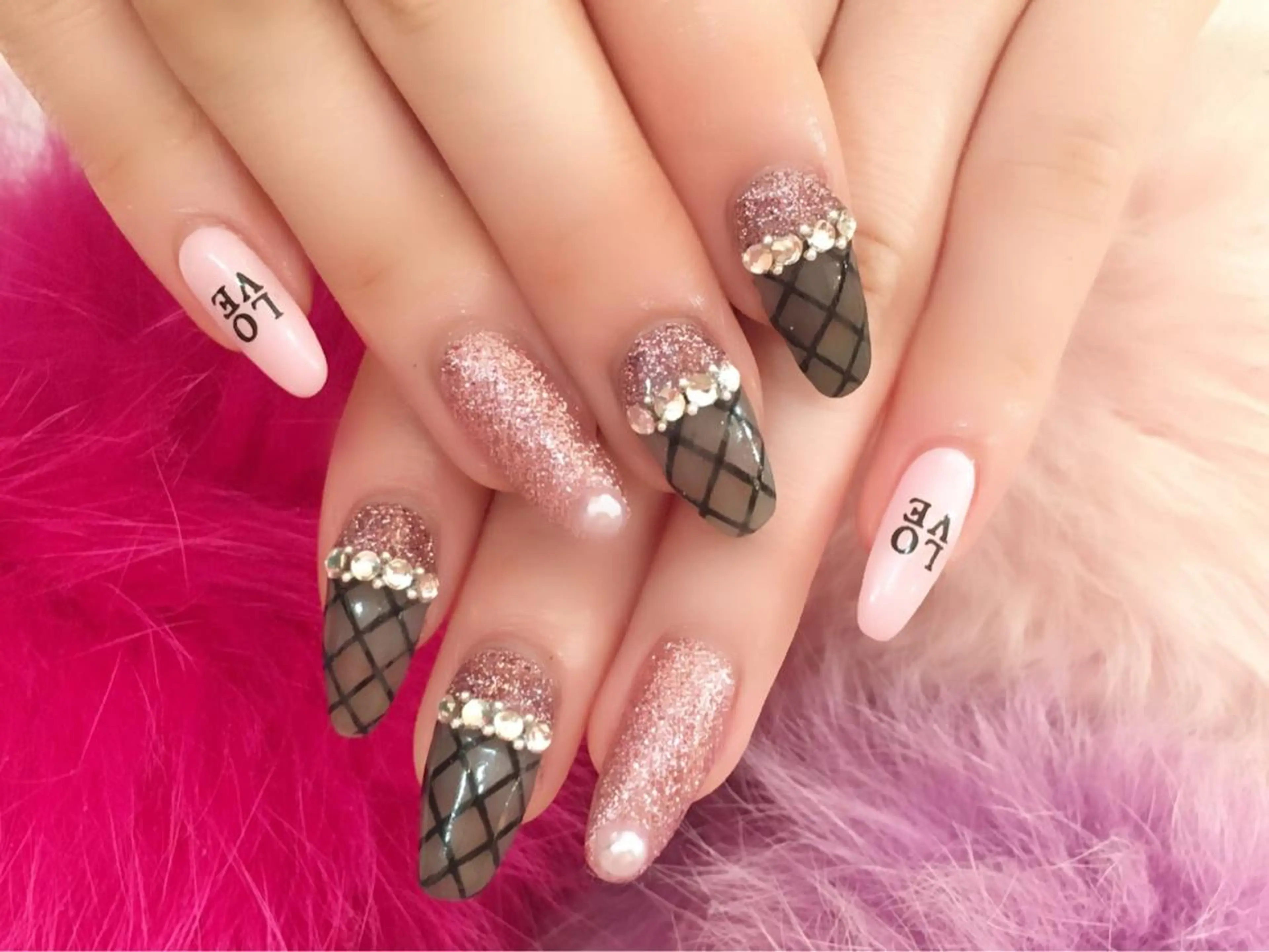 セミロング カラー メンズ キッズ ネイル アートネイル ジェルネイル スカルプネイル NAILSGOGO shibuyaのネイルデザイン