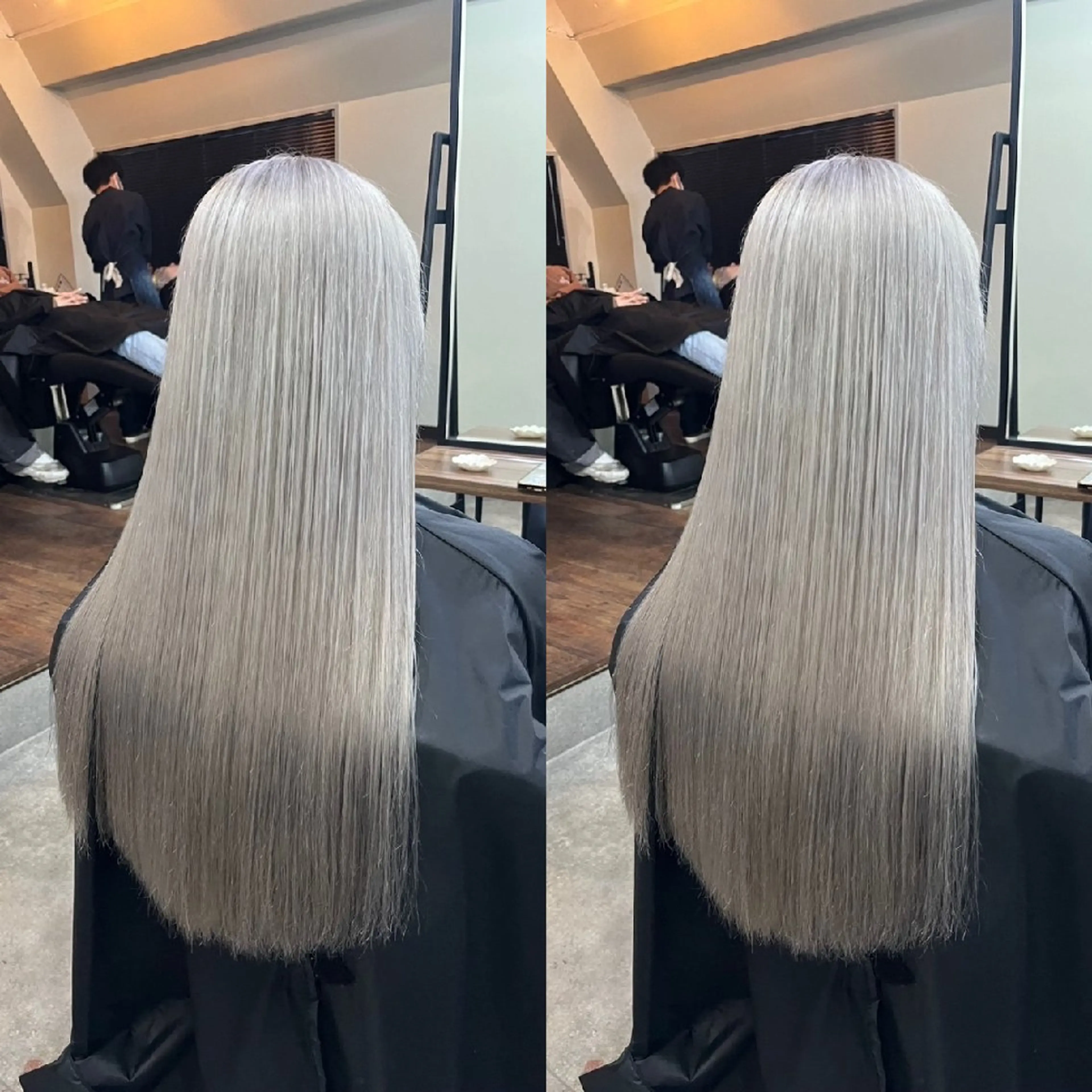 ミディアム 髪質改善 縮毛矯正 トリートメント 酸性ストレート 髪質カラー特化 akiのヘアスタイル