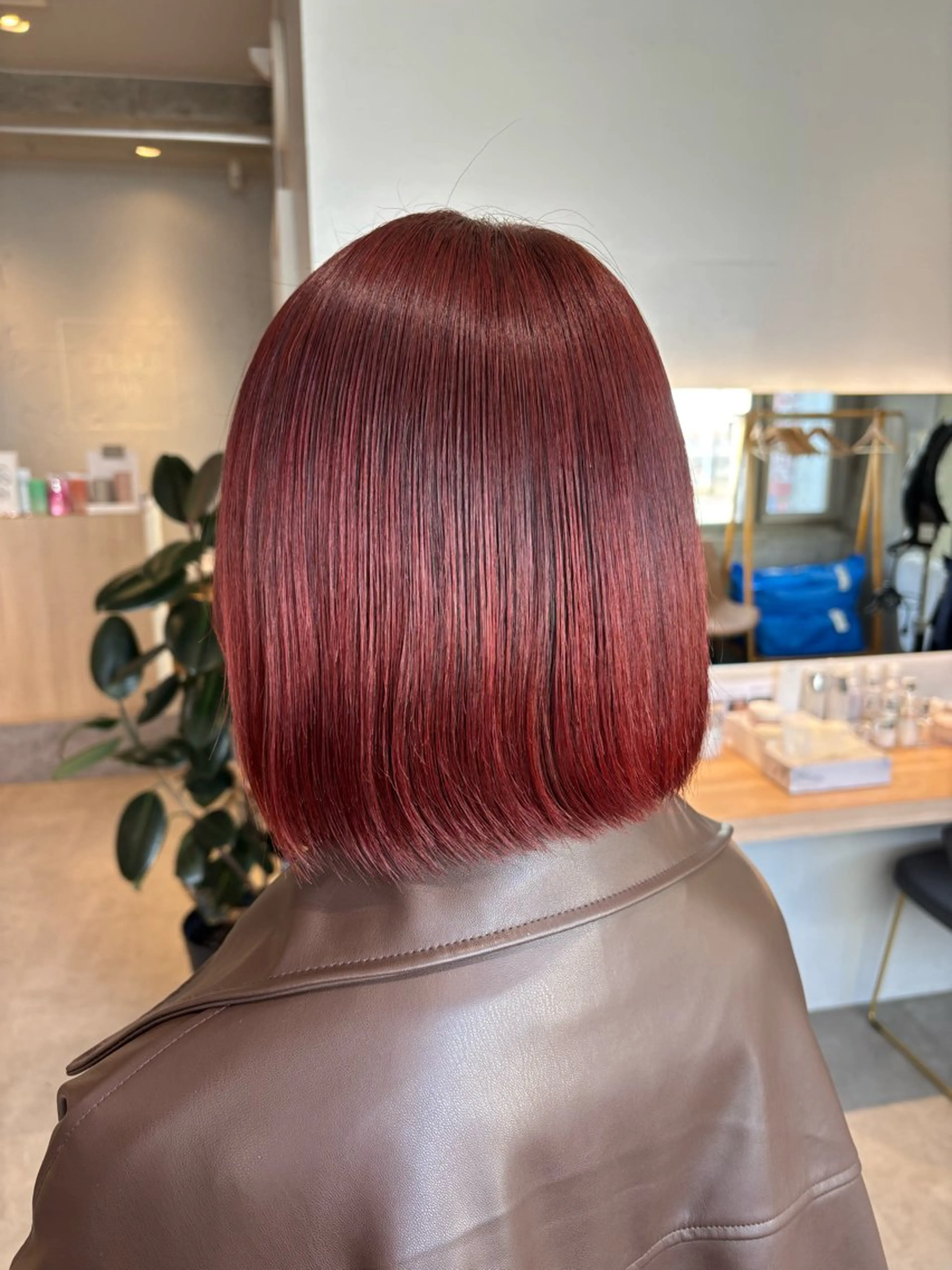 ショート カラー りあの🎀 /暖色カラー🍒のヘアスタイル