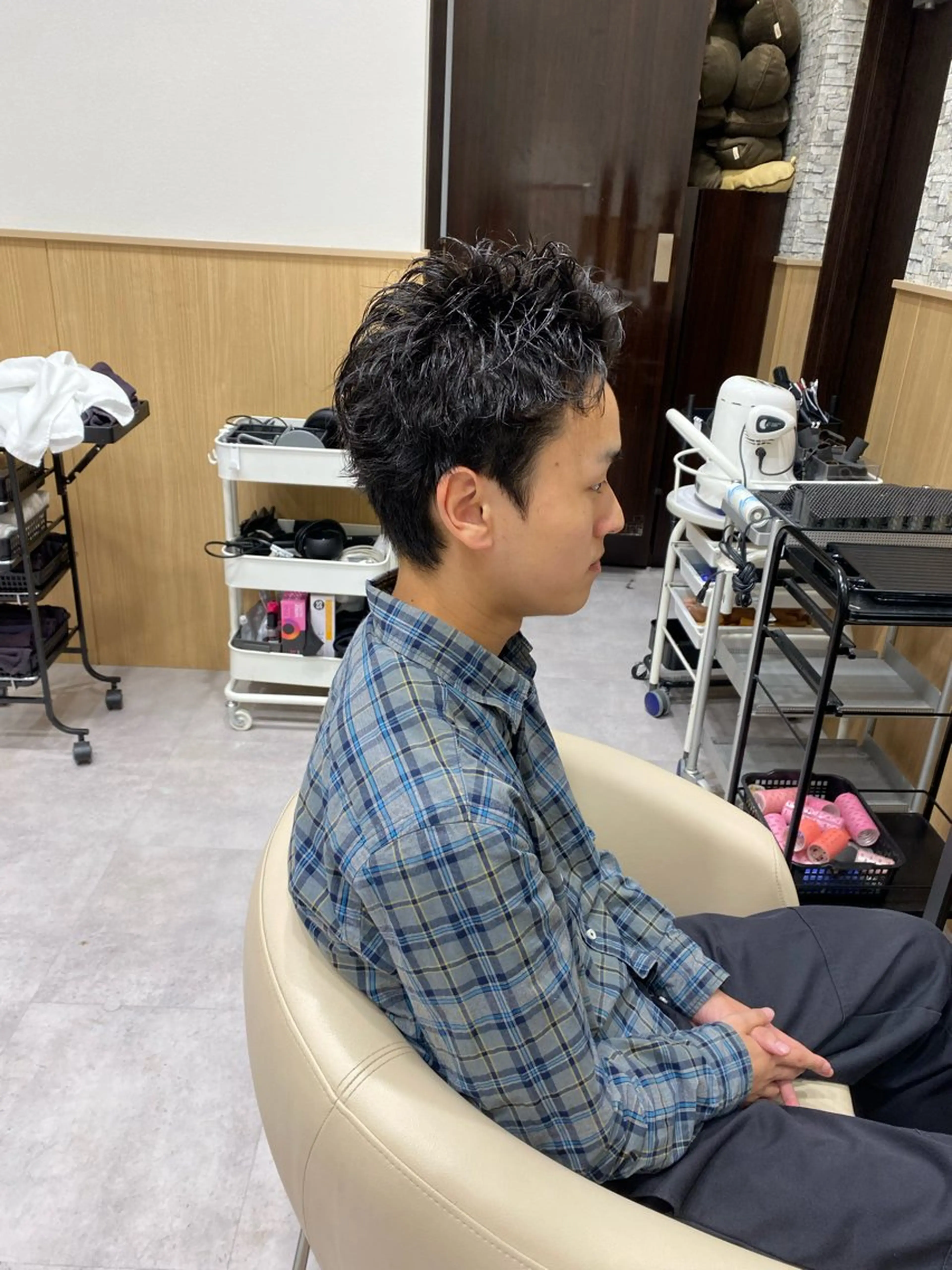 ショート パーマ メンズ UNIX所属・村上翼/ハンサム ショート/パーマのヘアスタイル