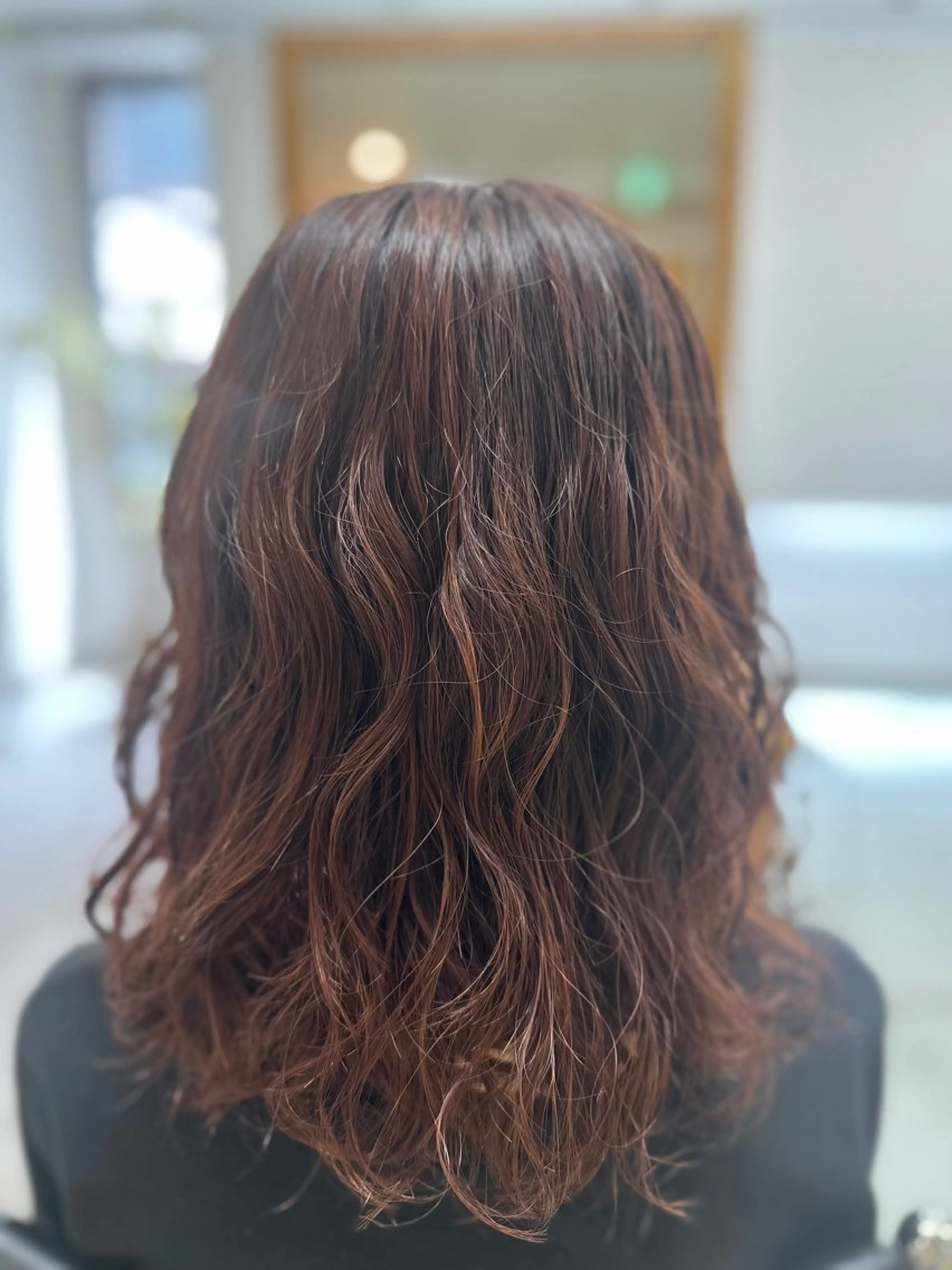 セミロング パーマ セミロングパーマ カット パーマ 長谷川 誠志のヘアスタイル