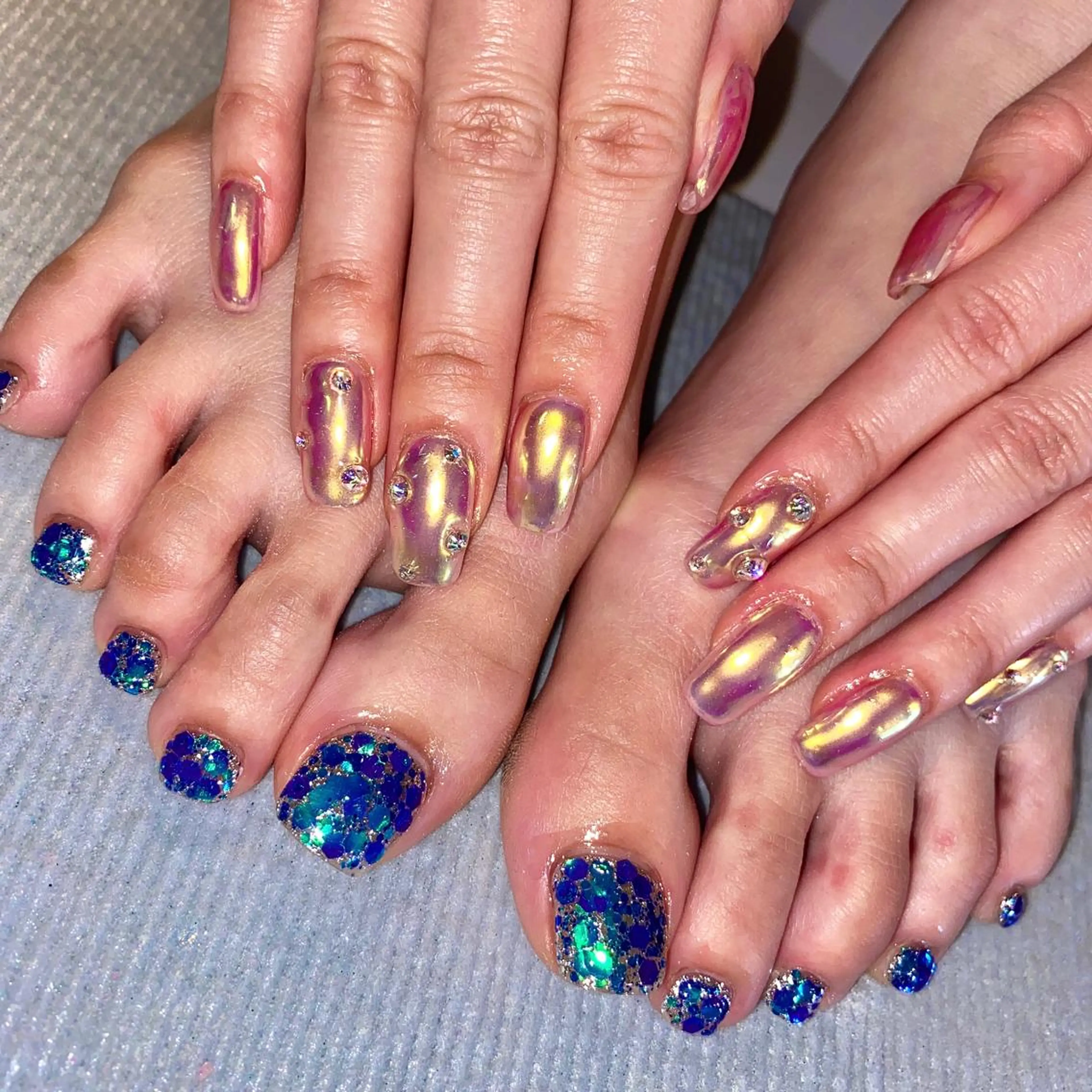 ネイル フットネイル ジェルネイル しば まなみのネイルデザイン