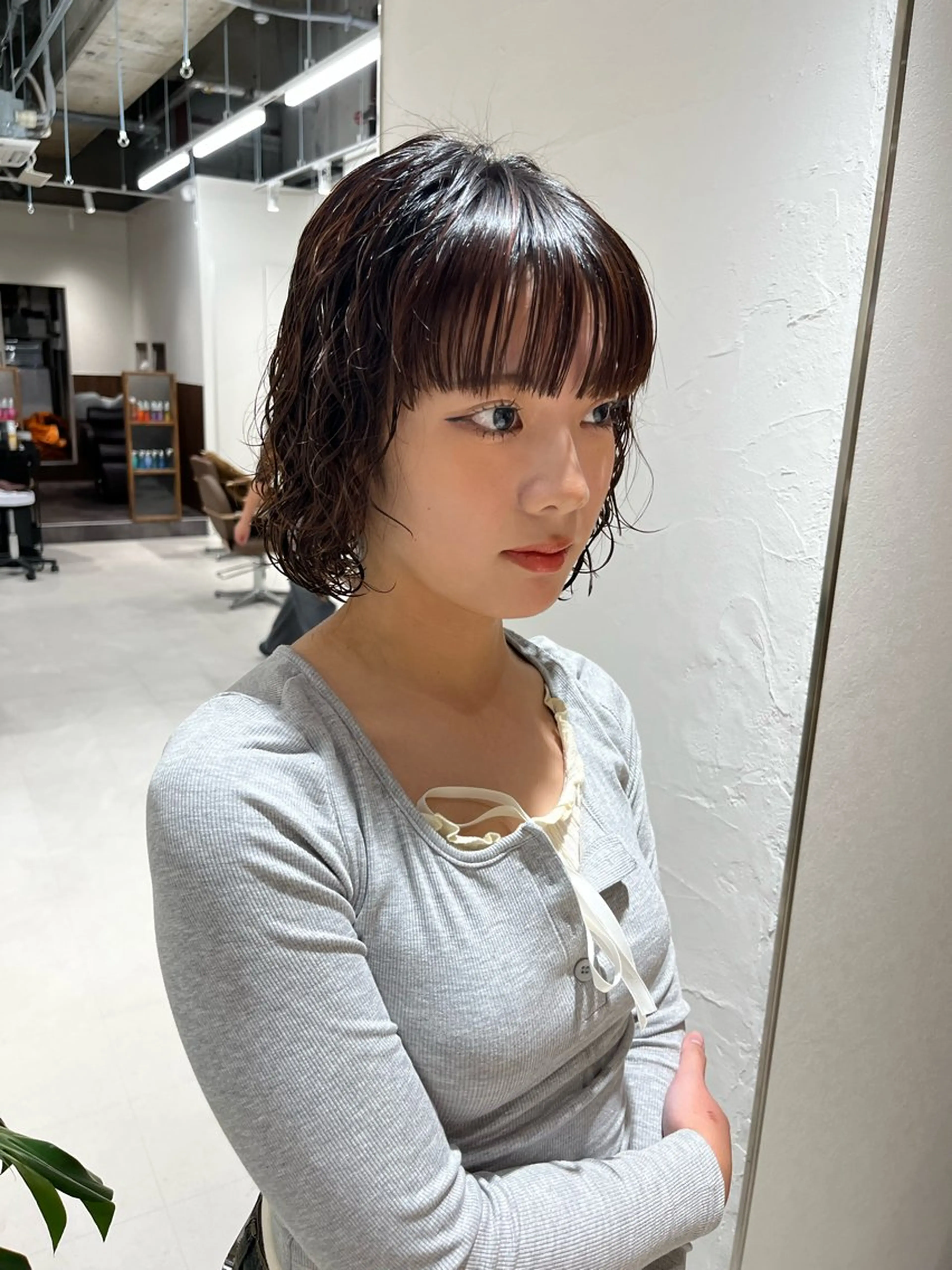 ショート パーマ ボブ プードルパーマ カット パーマ トリートメント レイヤーカット/ カラー/ko-noのヘアスタイル