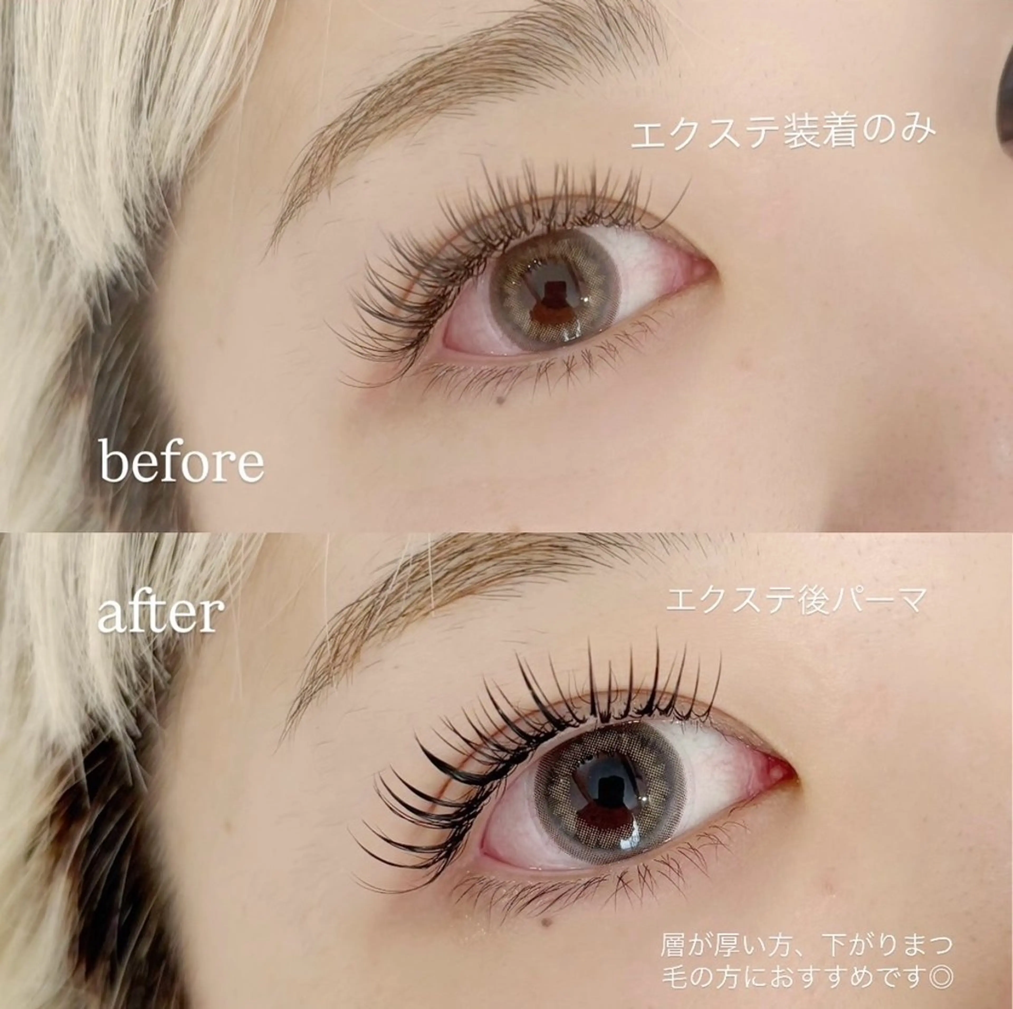 【アンドヘルシー】フラットラッシュ140本×まつげパーマ🧚‍♀️マツエクオフ+¥500の写真