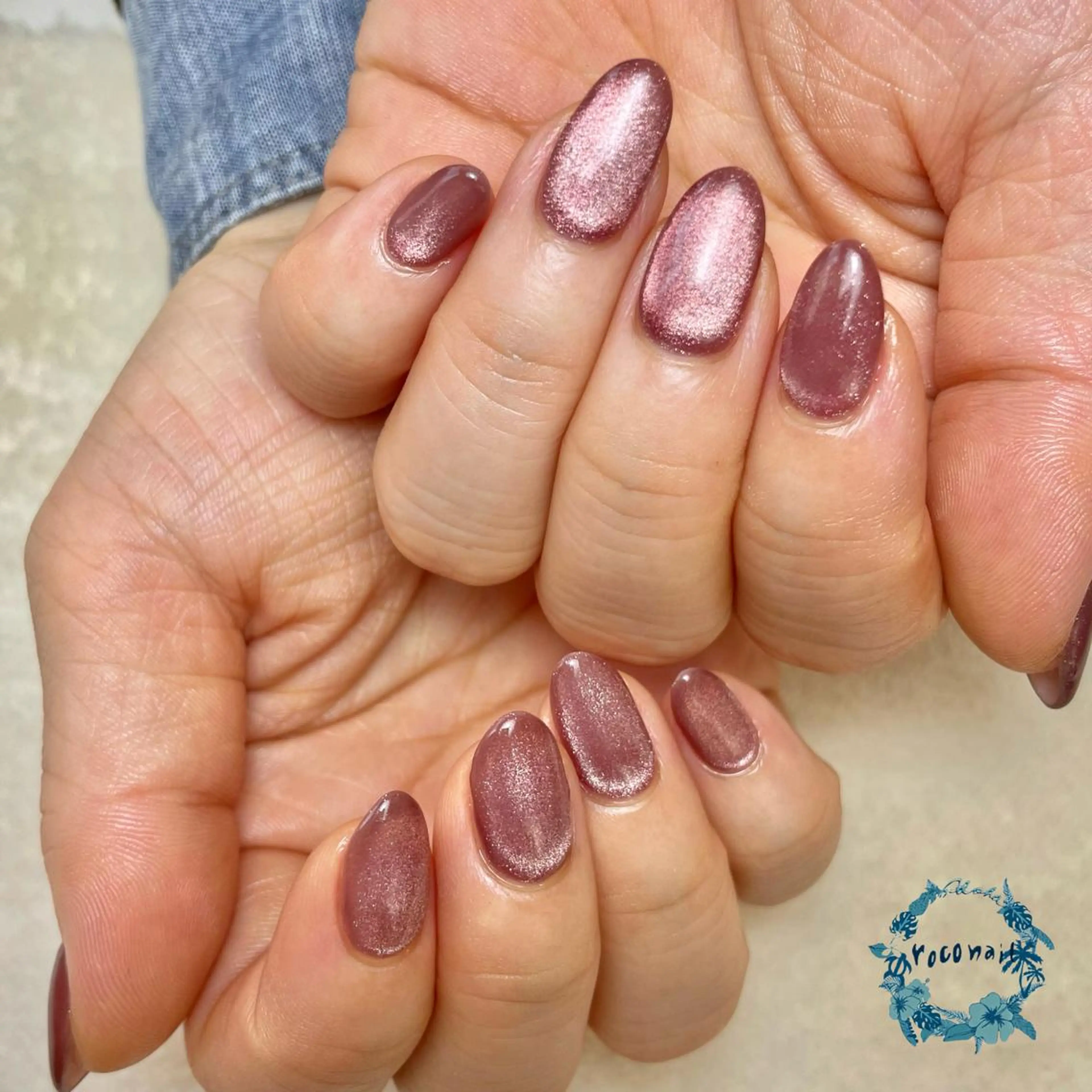 ネイル クリアネイル マグネットネイル ハンドネイル roconail ヒロコのネイルデザイン