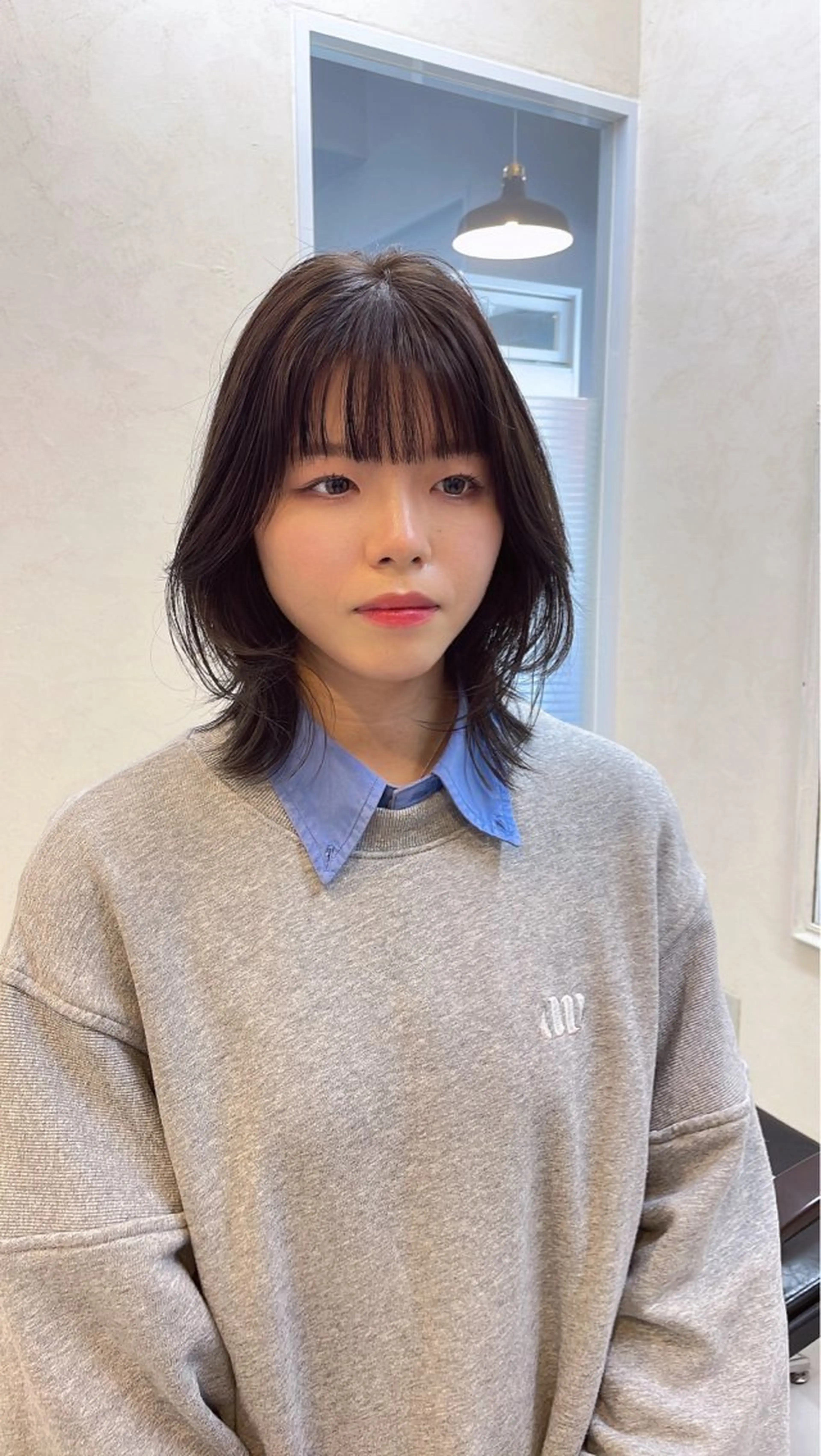 ミディアム カラー カット ヘアカラー iet.所属・ウルフ/ボブ/耳ツボ ジュエリー◎ricoのヘアスタイル